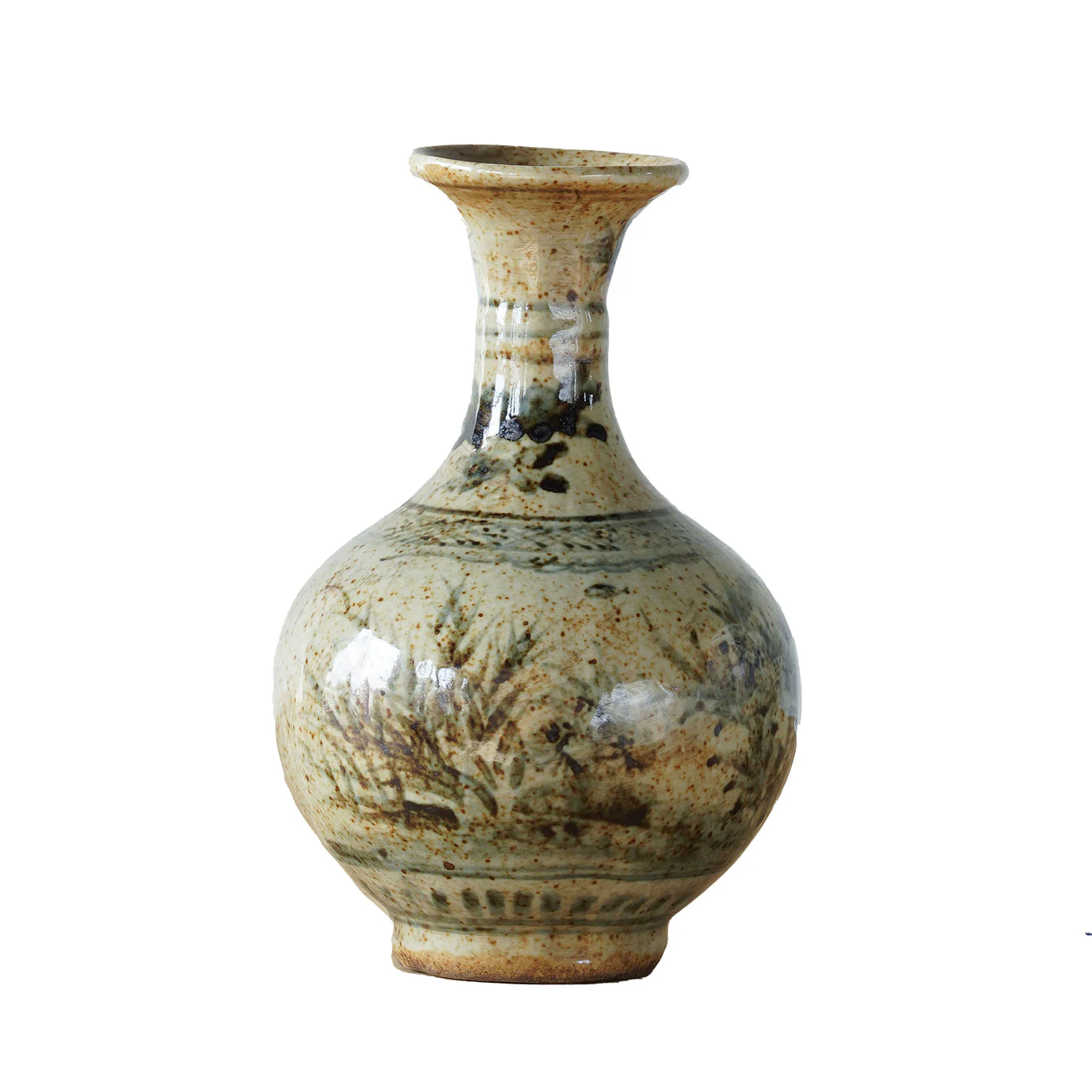 Jingdezhen Hand-Painted Bud Vase - Image 1