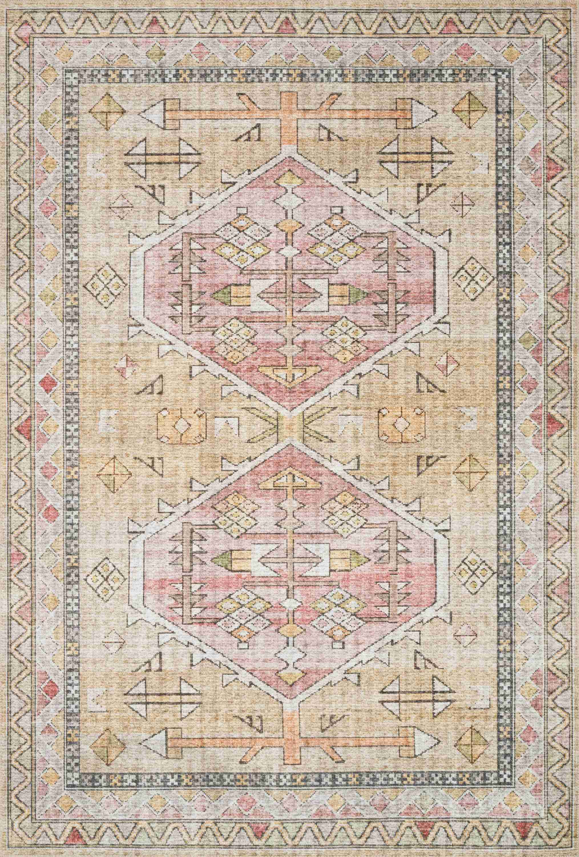 Loloi II | Skye Collection | Gold / Blush | SKY-04 - Image 1