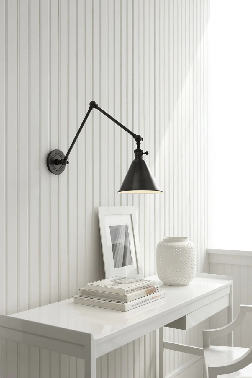 Boston Functional Double Arm Library Light | Bronze - Image 2