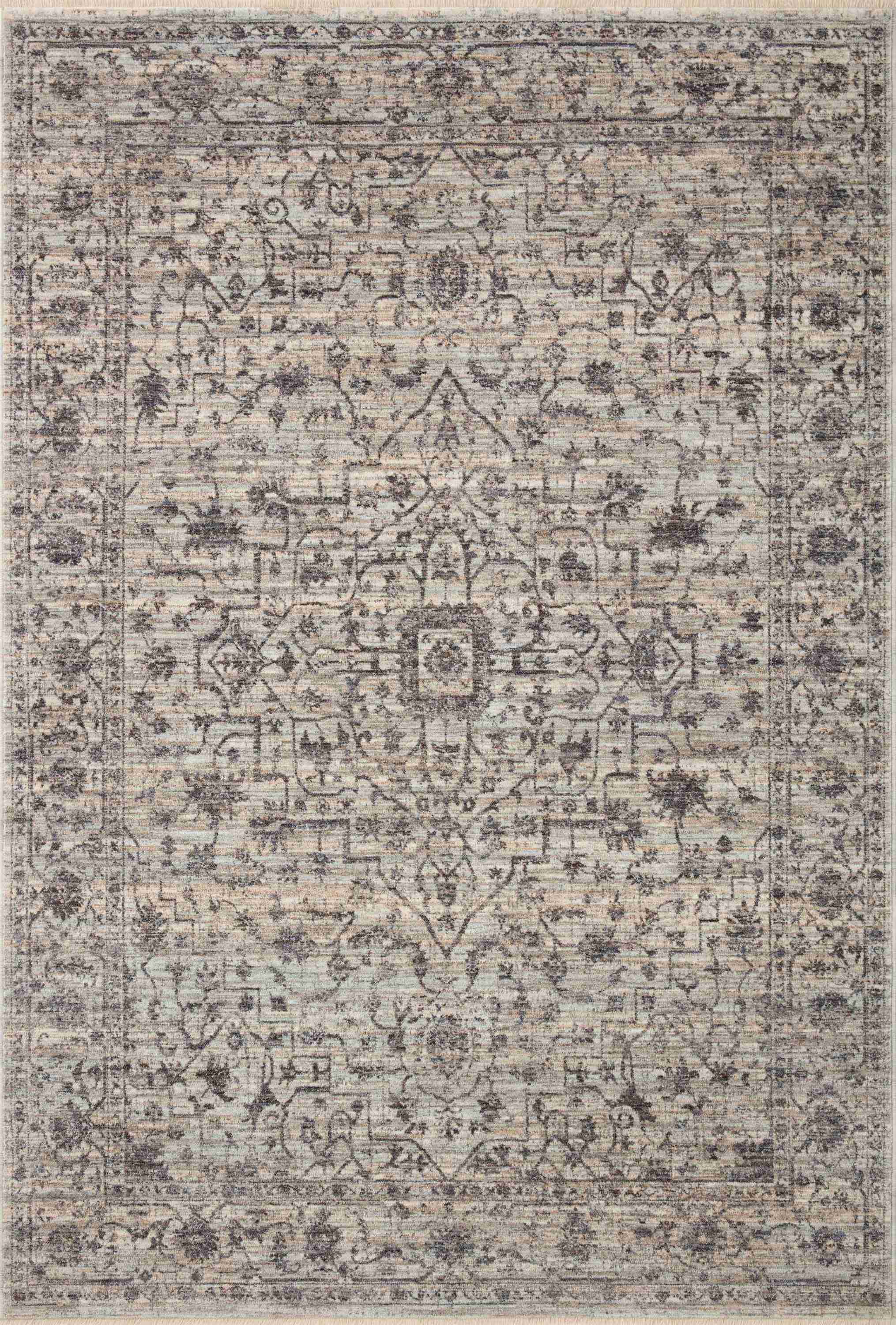 Loloi II | Sorrento Collection | Mist / Charcoal | SOR-01 - Image 1