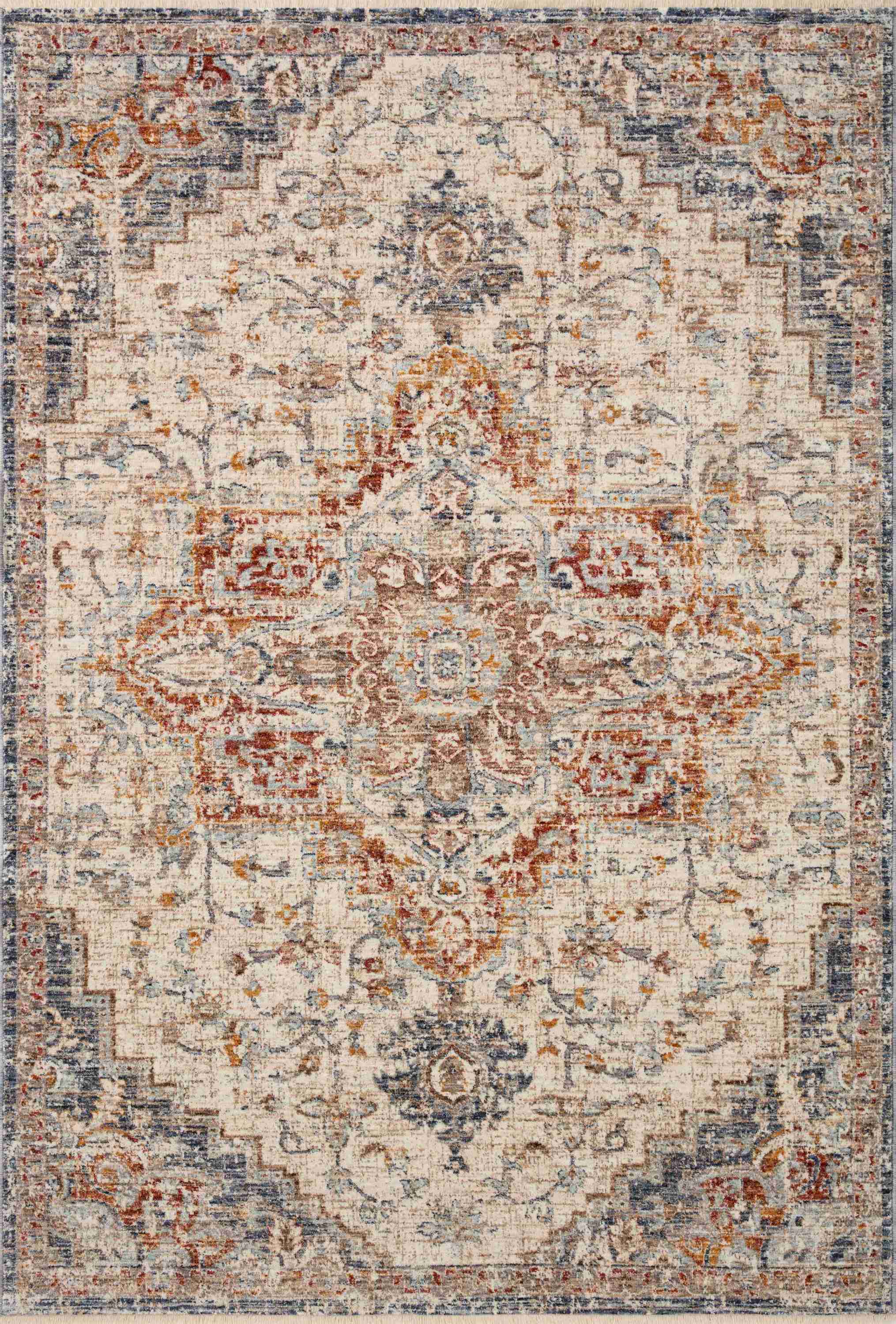 Loloi II | Sorrento Collection | Ivory / Fiesta | SOR-05 - Image 1