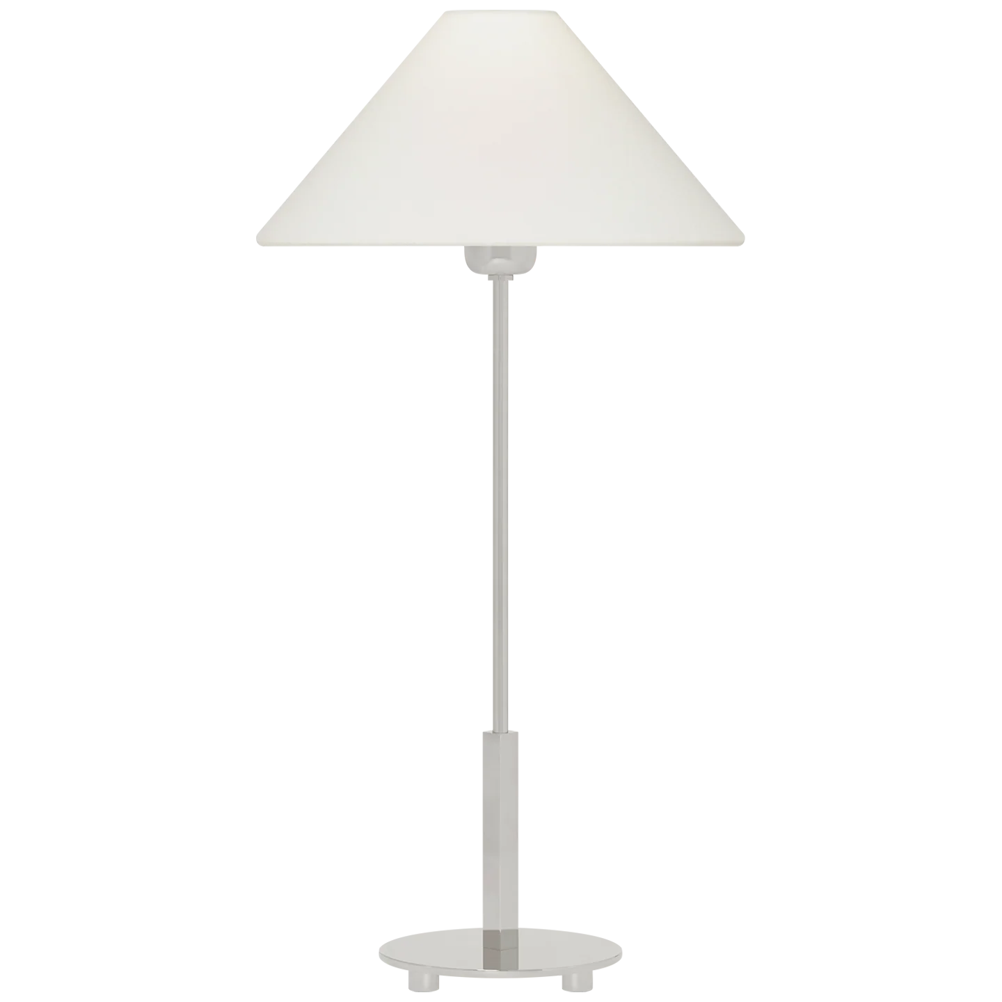 Hackney 24″ Cordless Buffet Lamp | Polished Nickel | Linen Shade