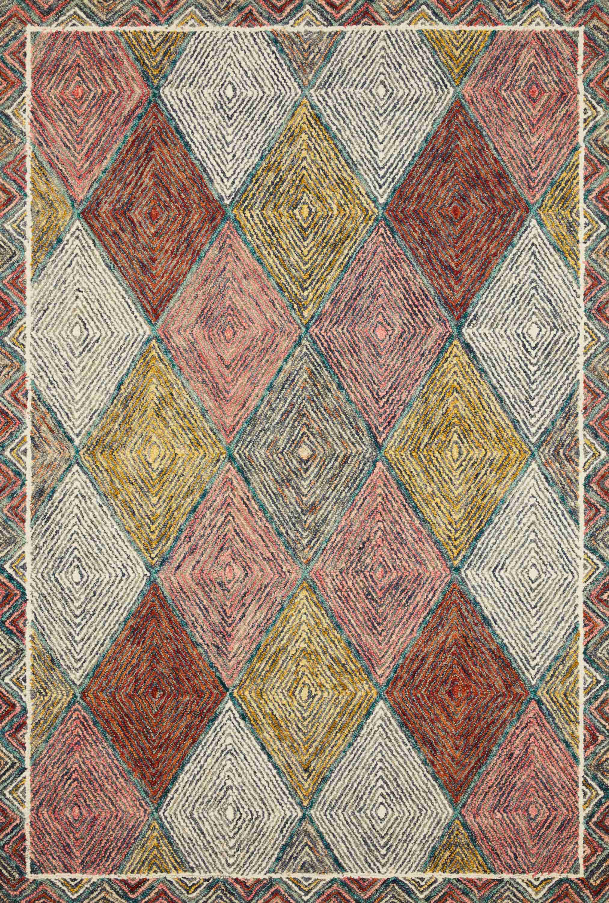 Loloi II | Spectrum Collection | Turquoise / Fiesta | SPE-02 - Image 1