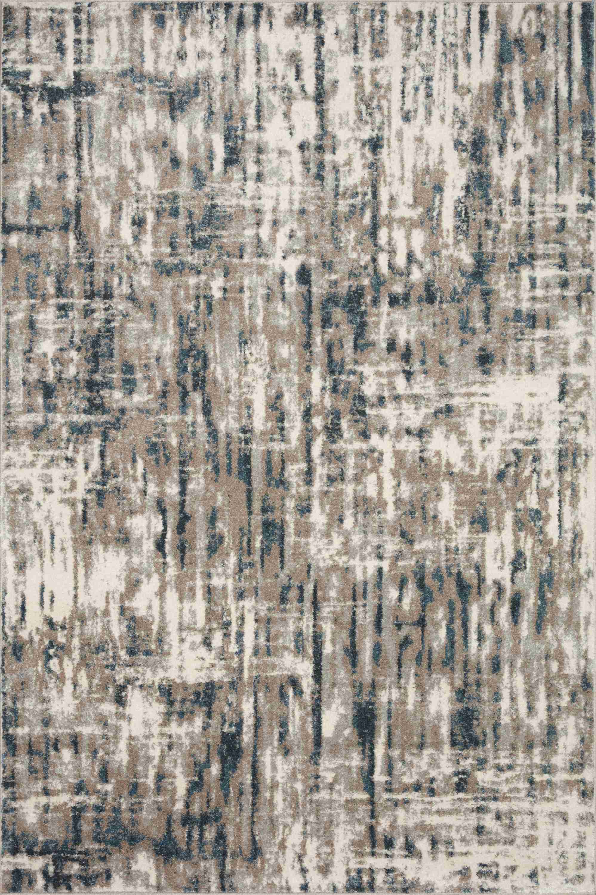 Loloi II | Spirit Collection | Stone / Blue | SPI-02 - Image 1