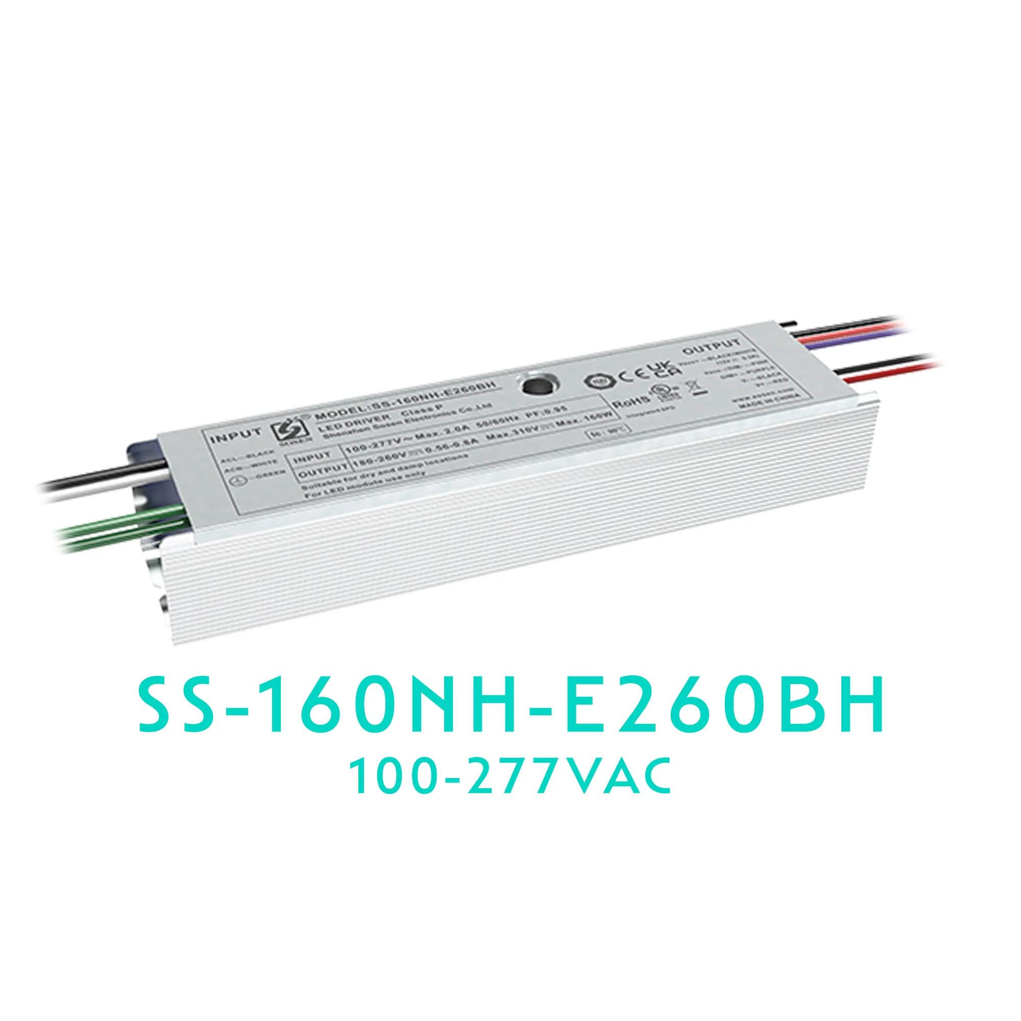 SOSEN SS-160NH-E260BH LED Driver – 160W – Dimmable