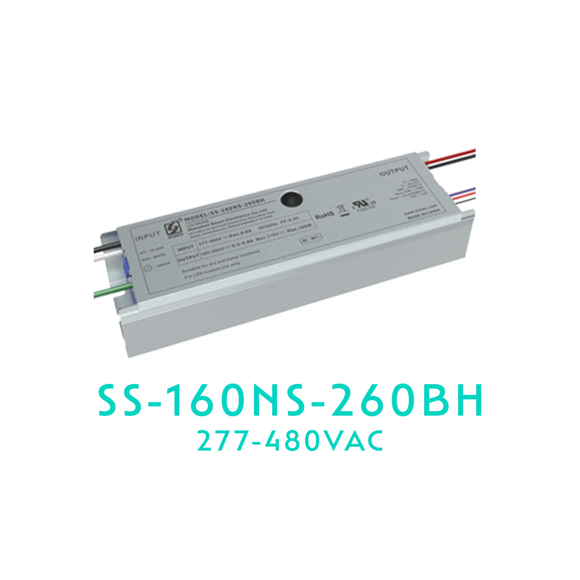 SOSEN SS-160NS-260BH LED Driver – 160W – Dimmable
