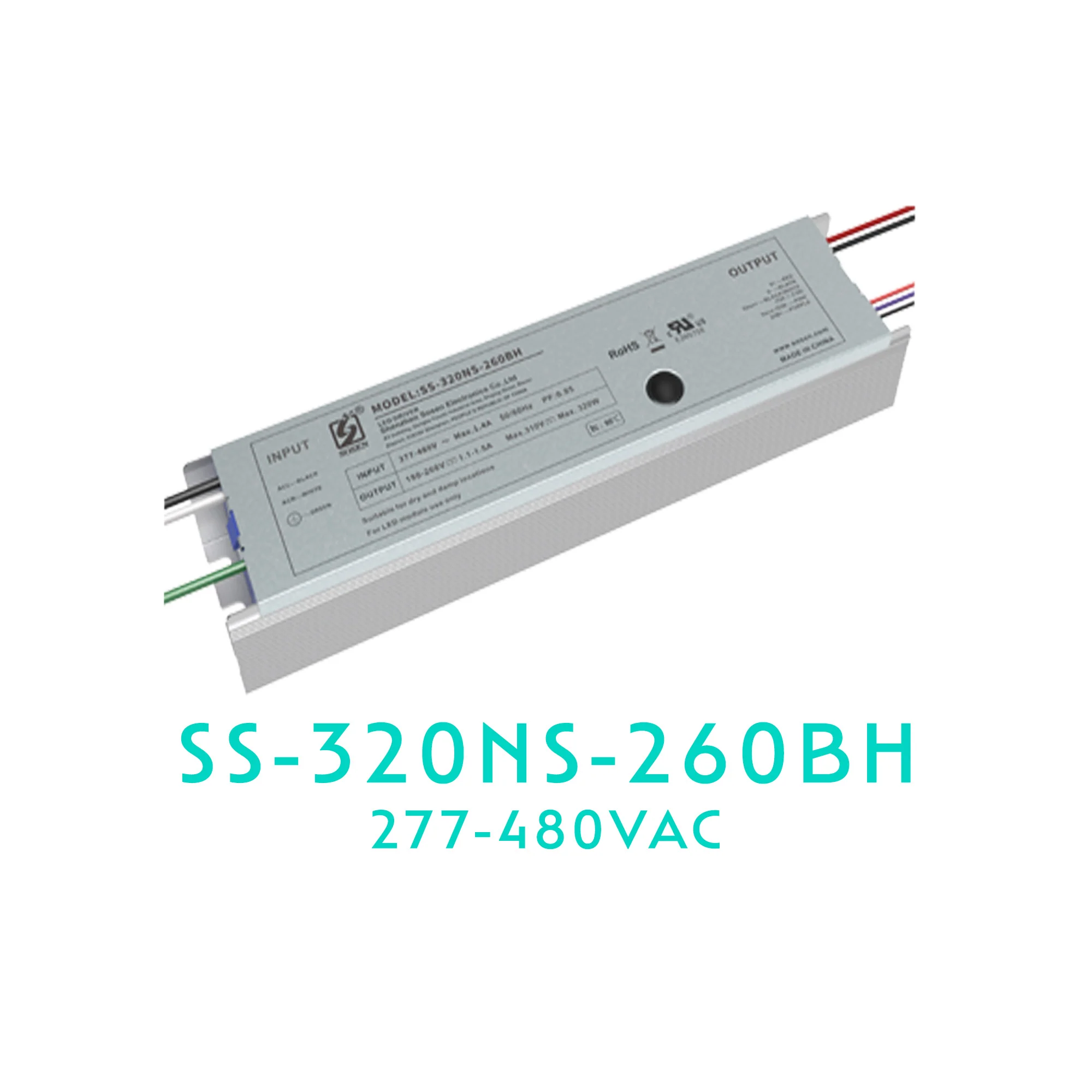 SOSEN SS-320NS-260BH LED Driver – 320W – Dimmable