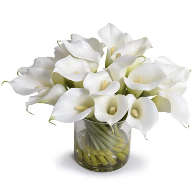 Calla Lily Arrangement in Glass - Image 1