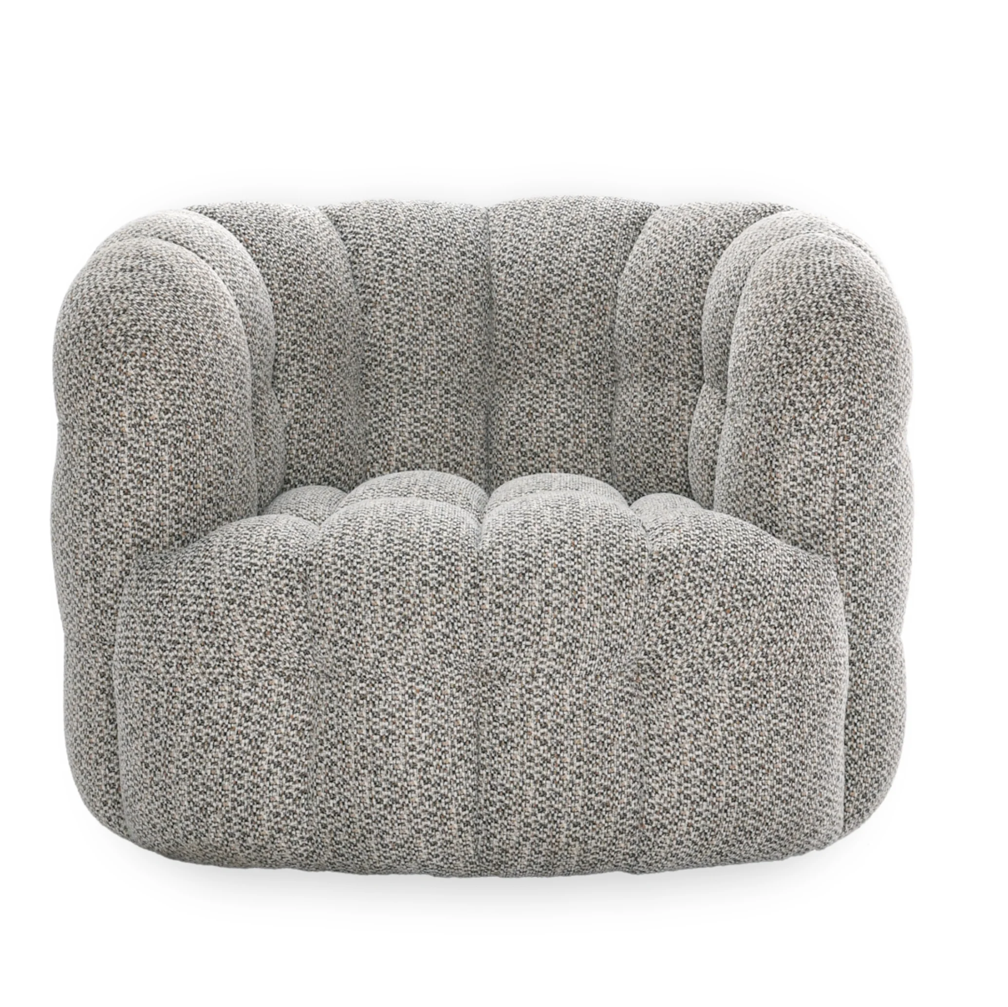 Walter Swivel Accent Chair Heathered Gray - Image 2