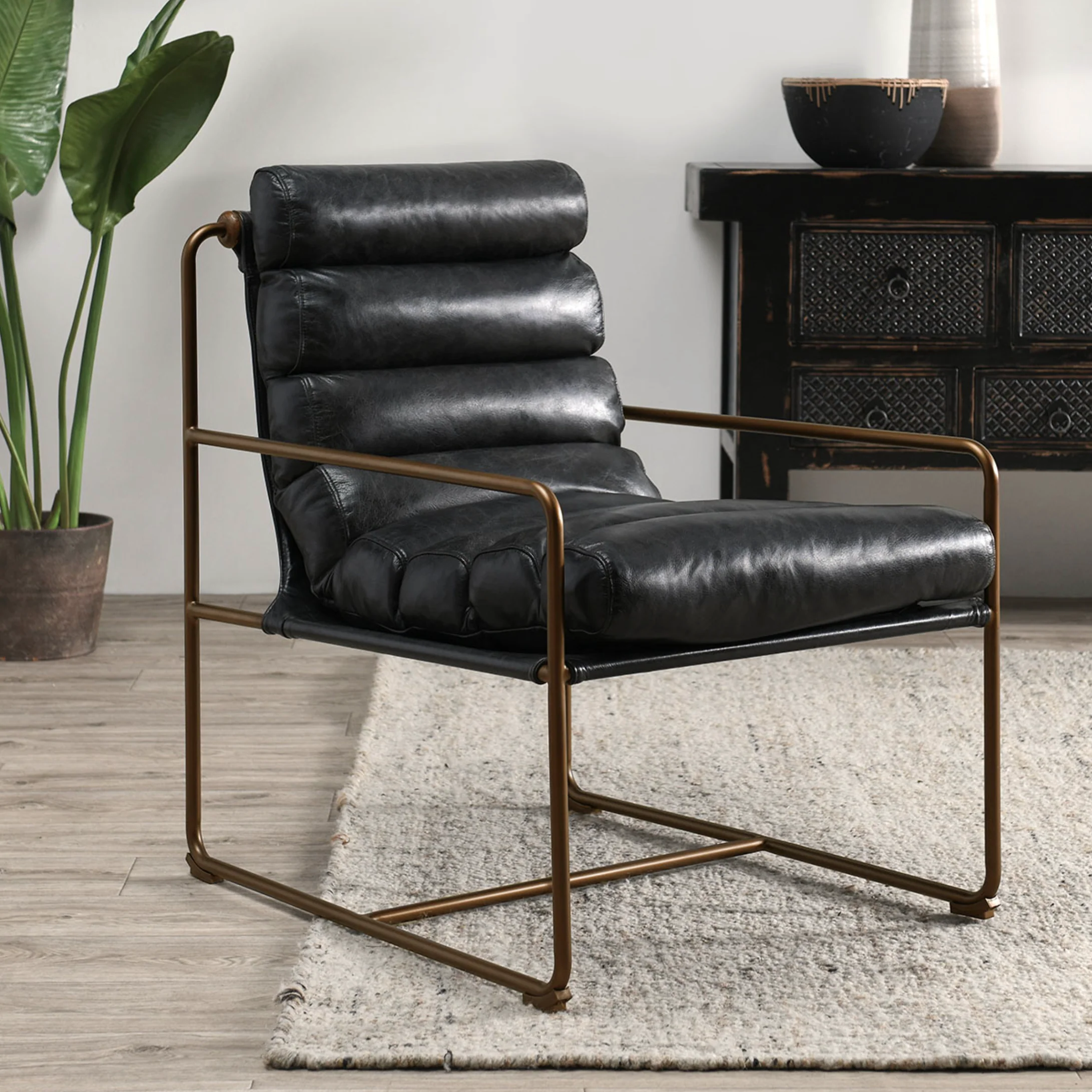 Argo Accent Chair Jet Black - Image 3