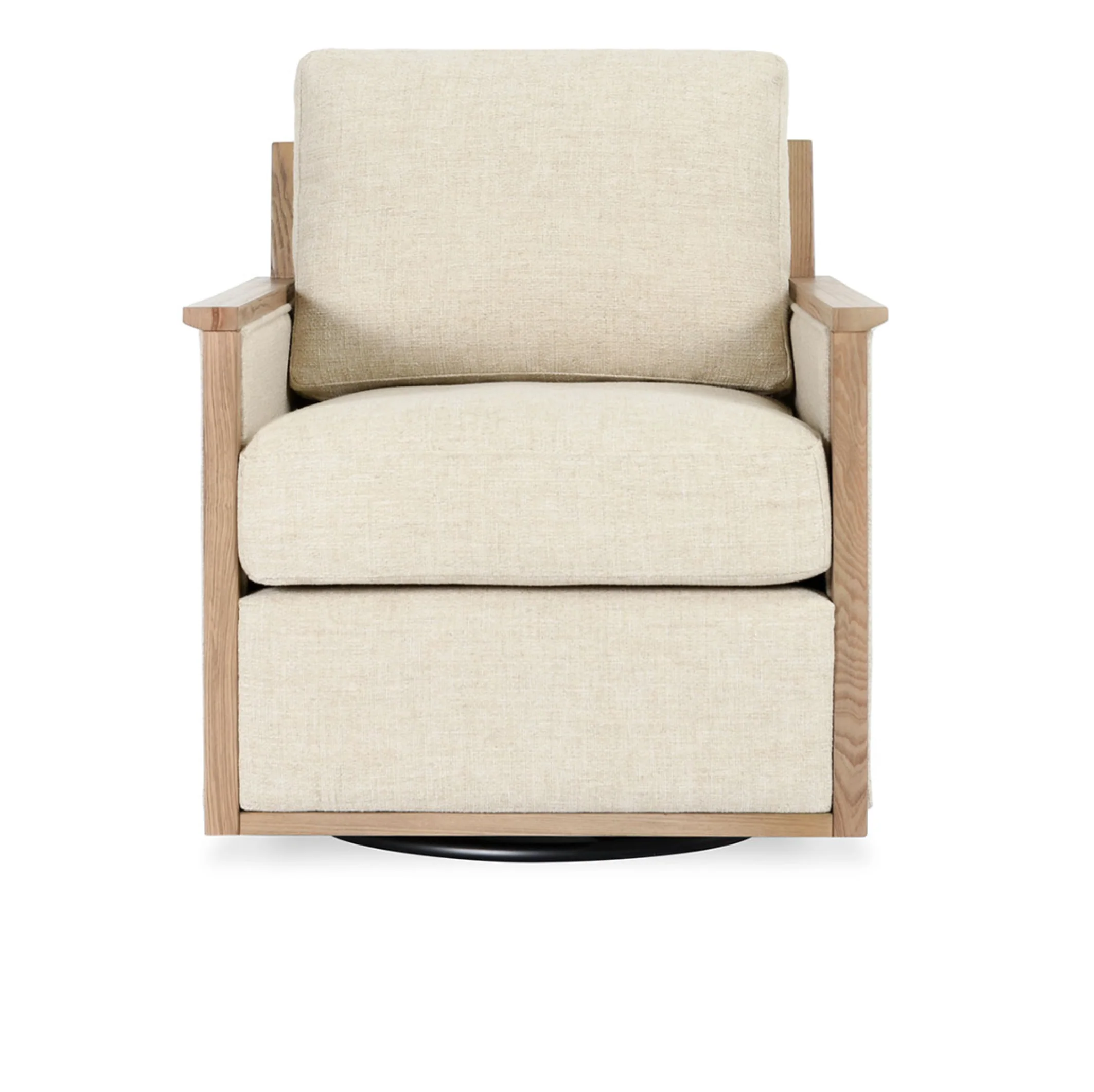 Norman Swivel Accent Chair Natural - Image 2