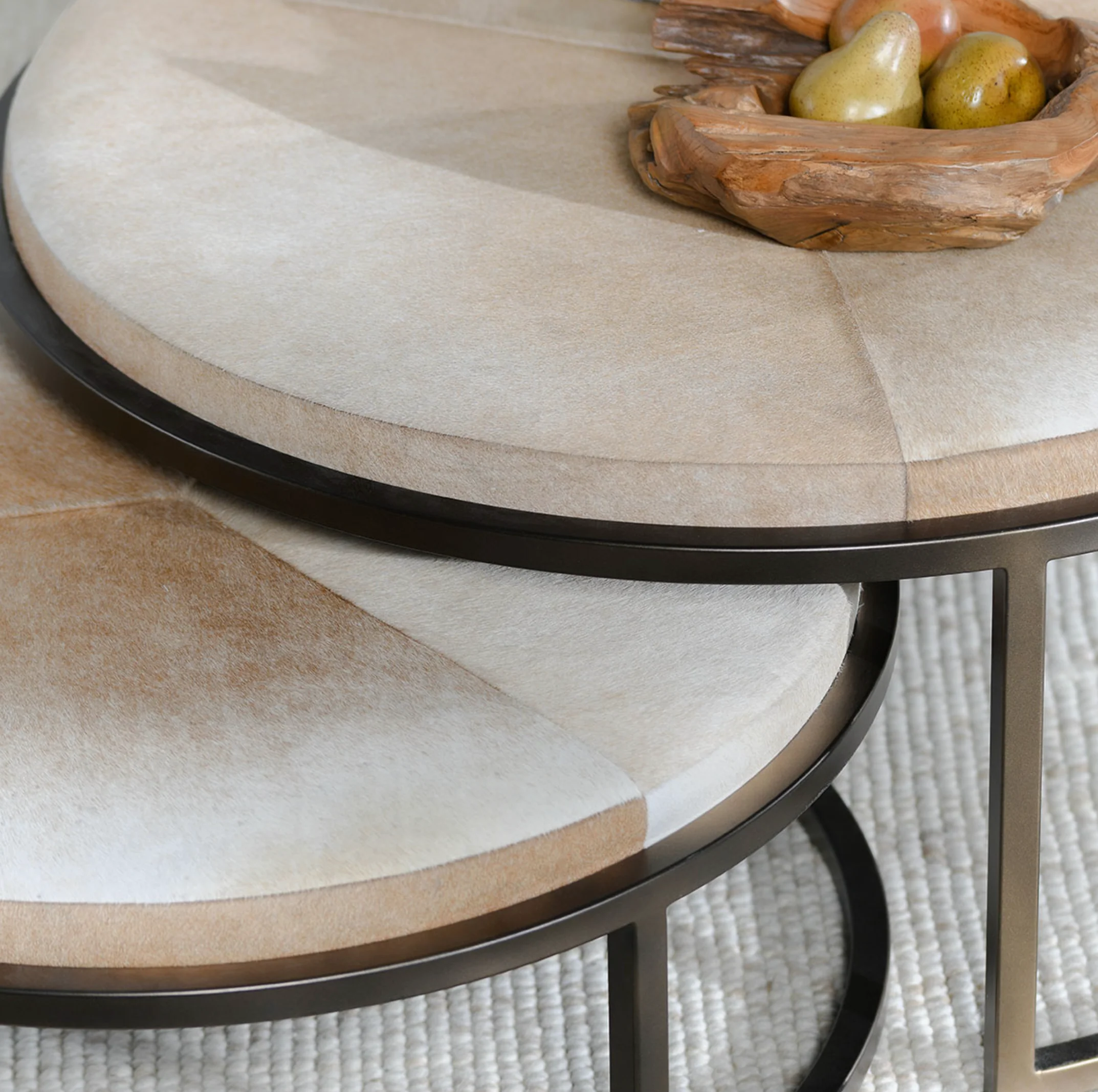 Hayword Hide Set of 2 Nesting Coffee Tables - Image 3
