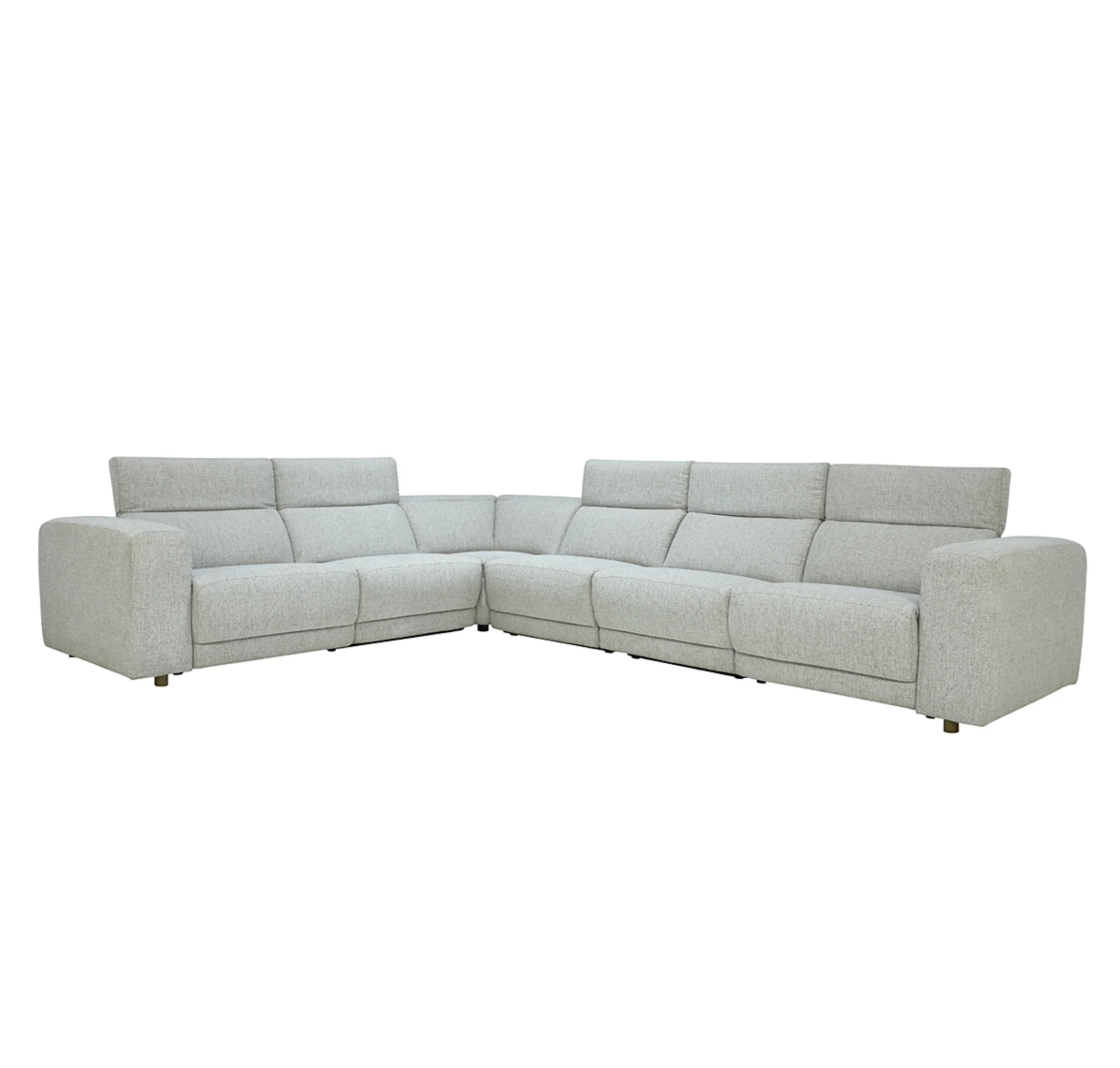 Knoxville 6pc Power Recliner Sectional Light Gray - Image 2