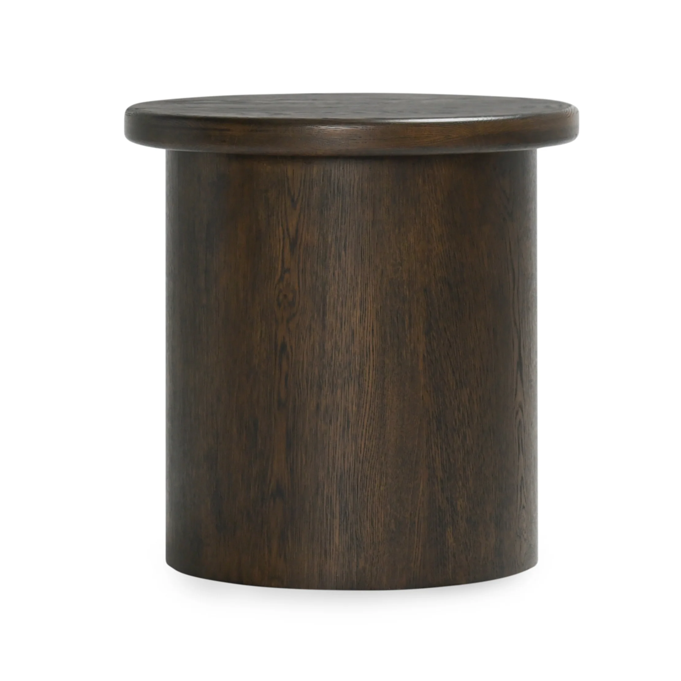 Runa Oak Veneer 22″ End Table Coffee Brown