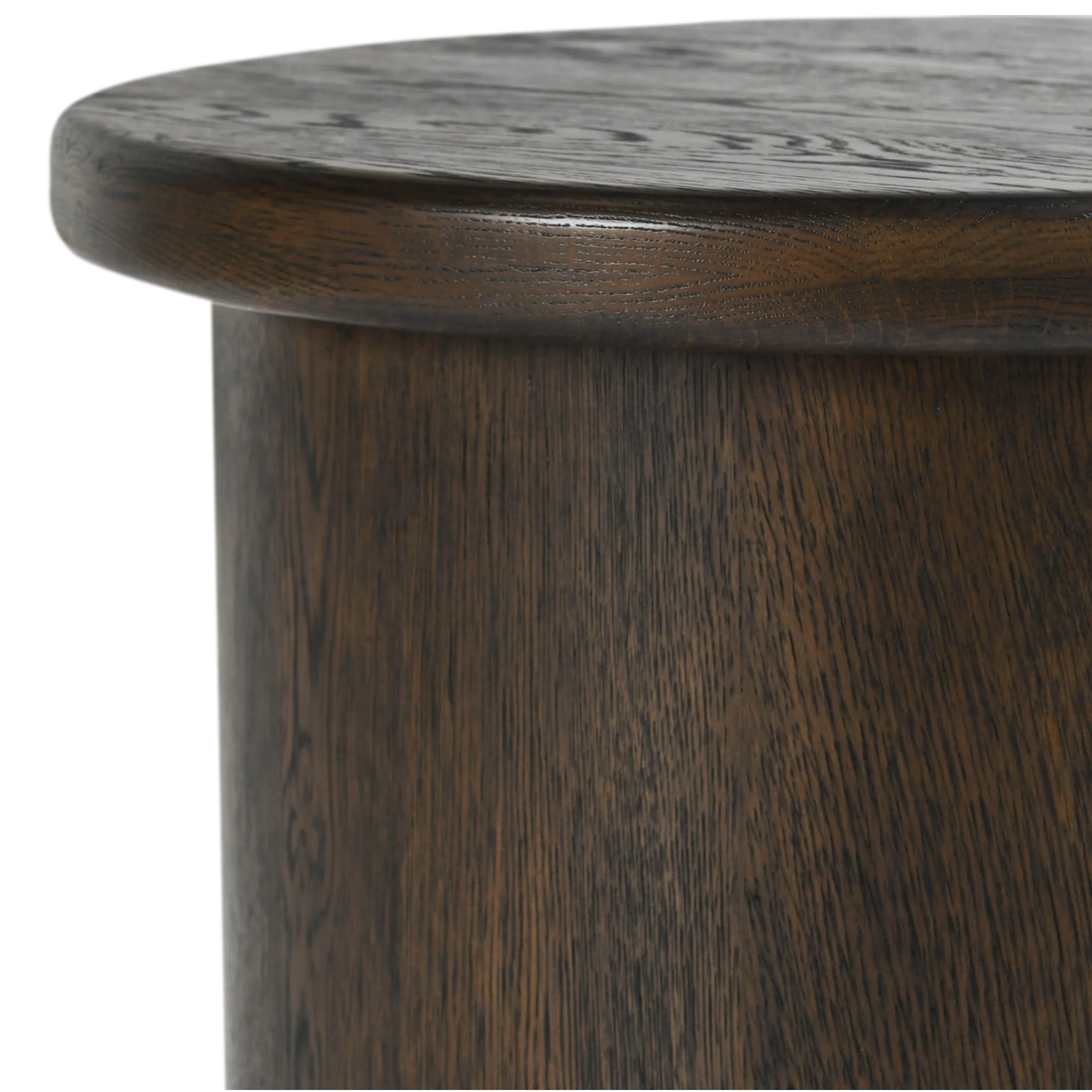 Runa Oak Veneer 22" End Table Coffee Brown - Image 2