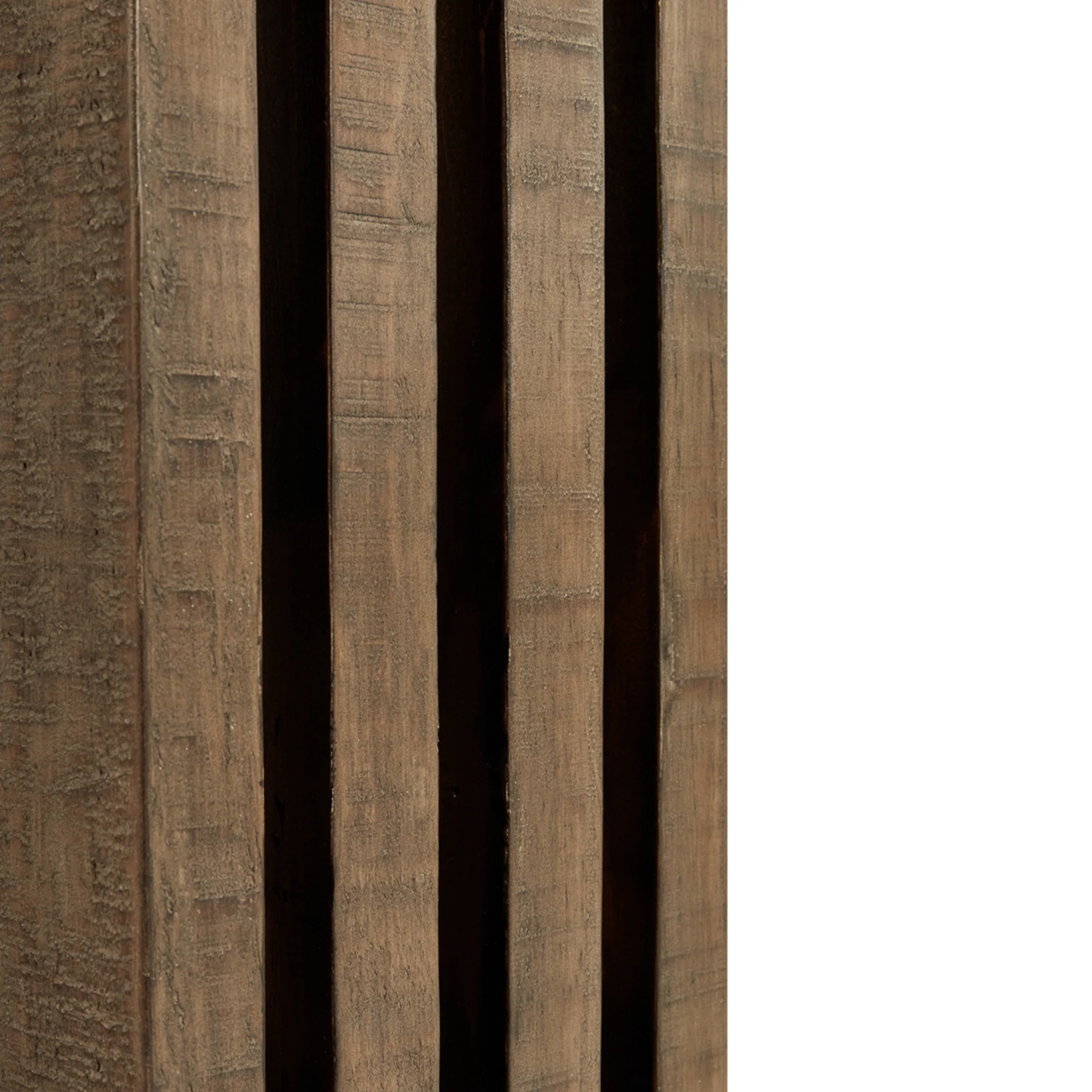 Aspen Reclaimed Pine 26" Round End Table Distressed Brown/Weathered Chalk - Image 3