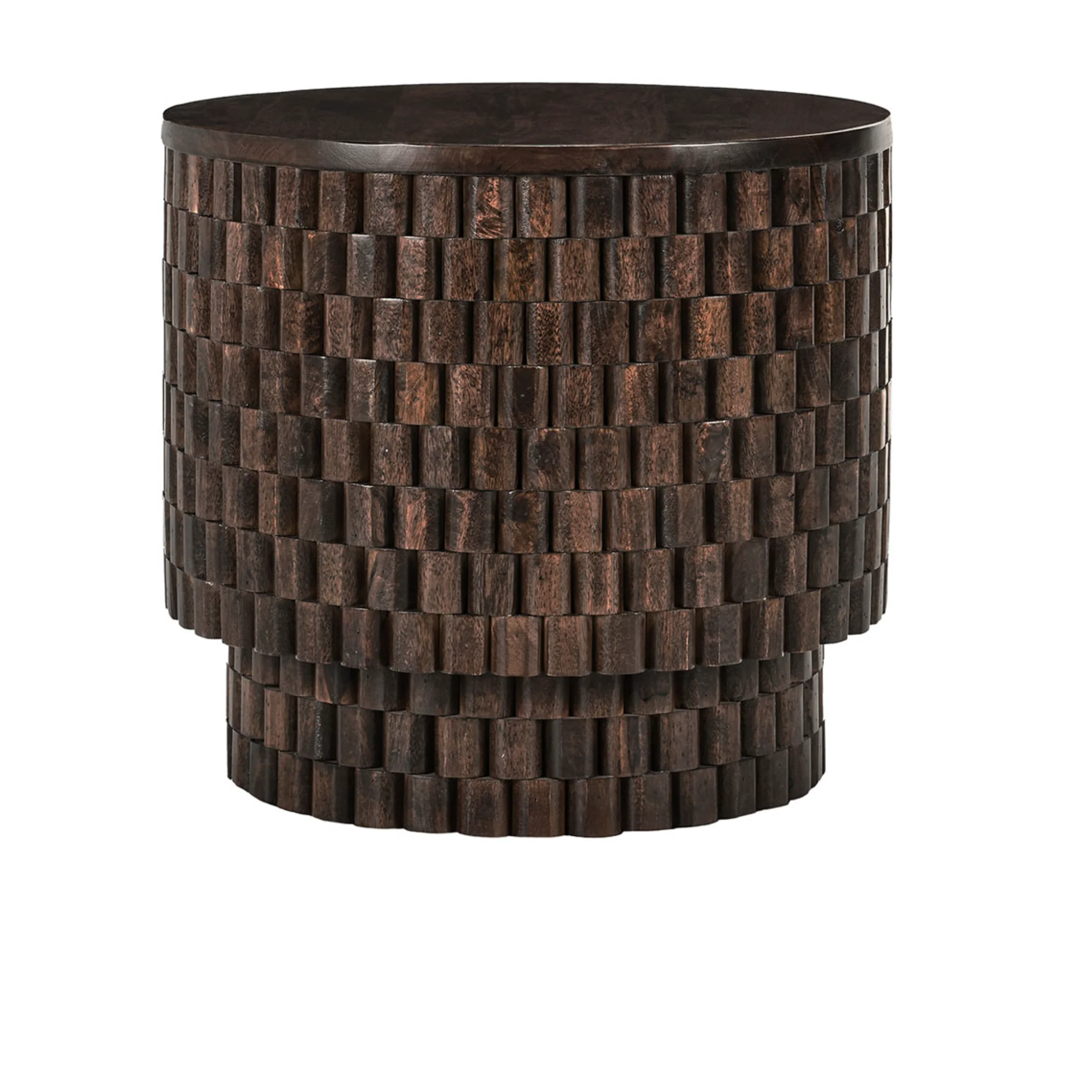 Norwood Mango Wood 25″ Round End Table