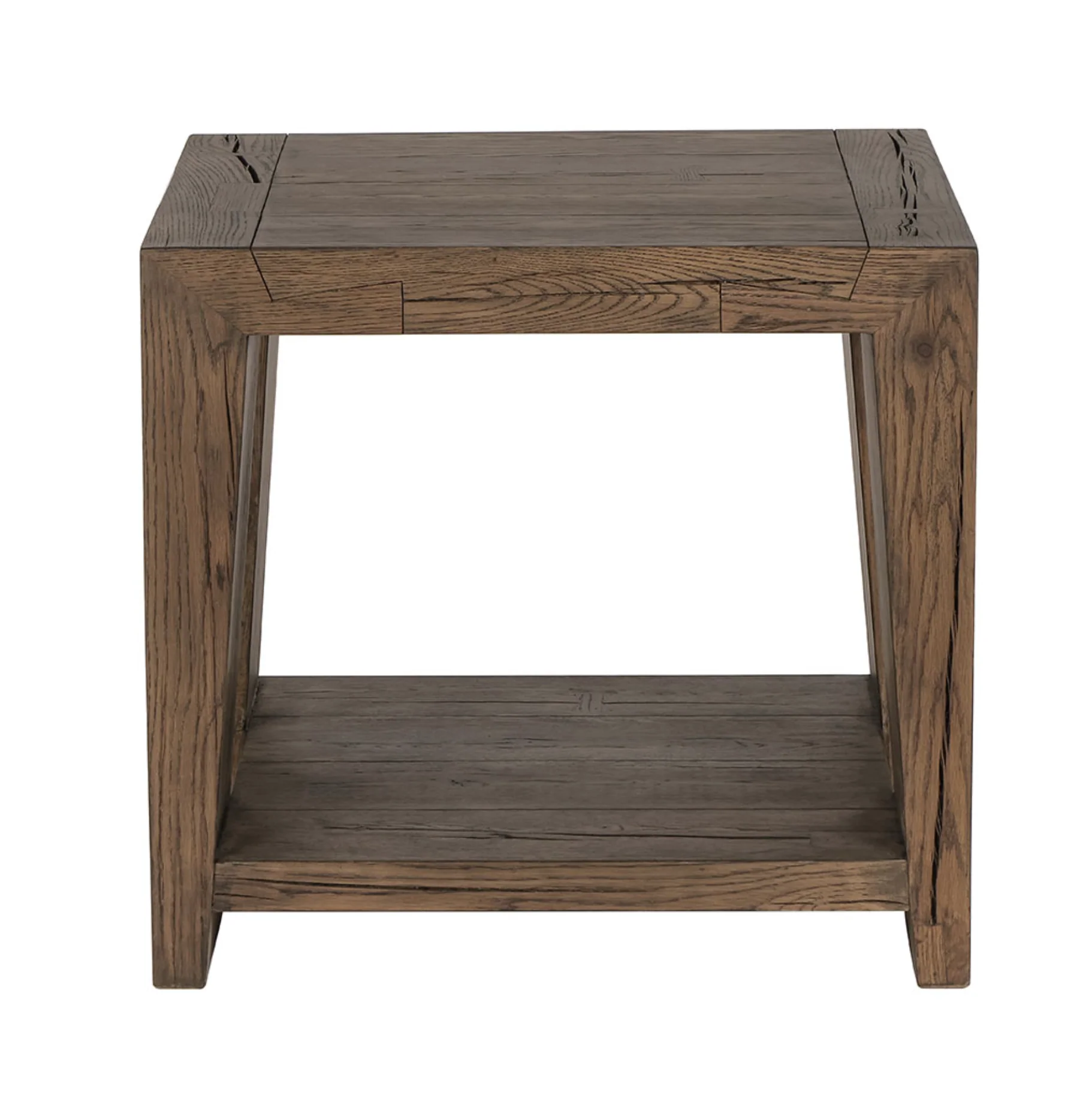 Troy Reclaimed Oak 24" End Table - Image 2