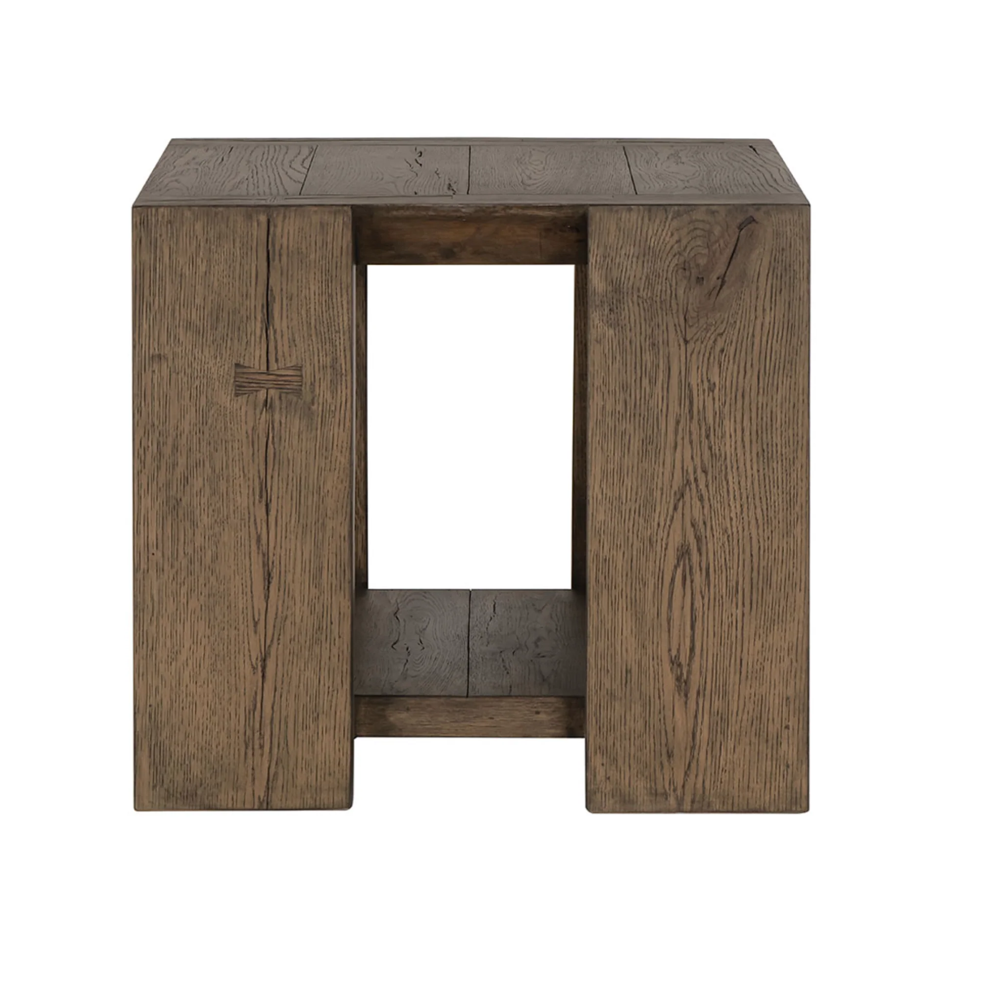 Troy Reclaimed Oak 24" End Table - Image 3