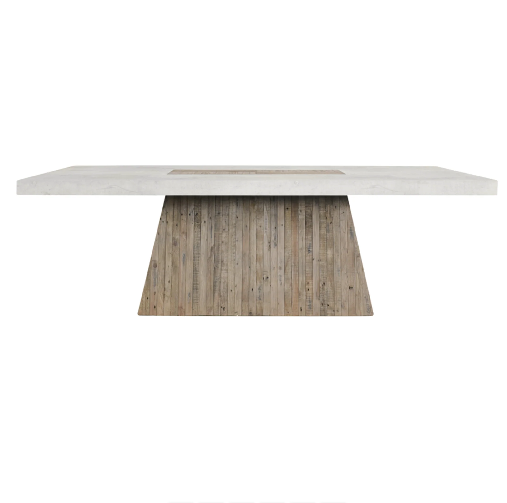 Grange Reclaimed Pine 94" Dining Table Natural/Weathered Chalk - Image 2