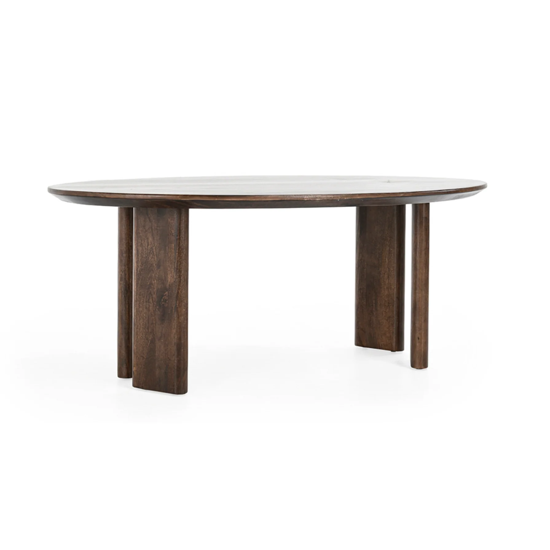 Norwood Mango Wood 78" Dining Table Bark Brown - Image 1