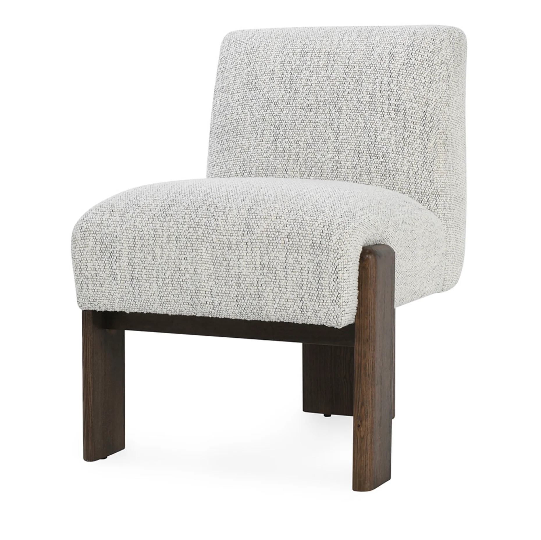 Chelsea Upholstered/Wood Dining Chair Pixel Ivory - Image 1