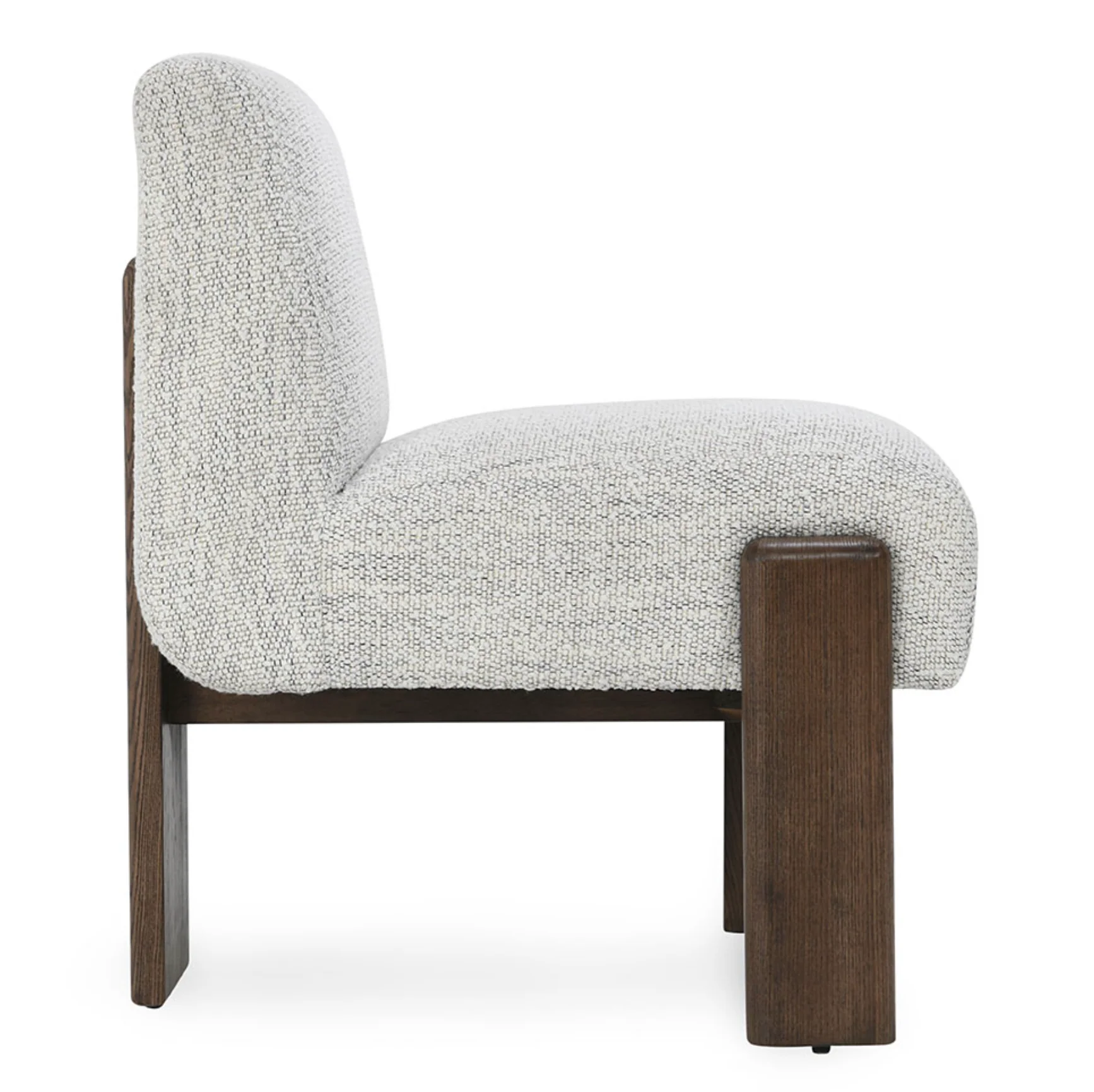 Chelsea Upholstered/Wood Dining Chair Pixel Ivory - Image 3