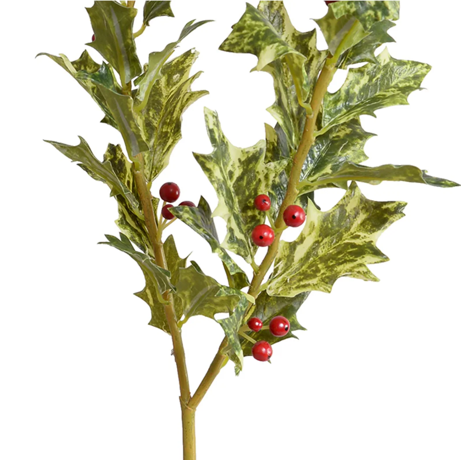 Holly Branch w/Red Berries - Image 2