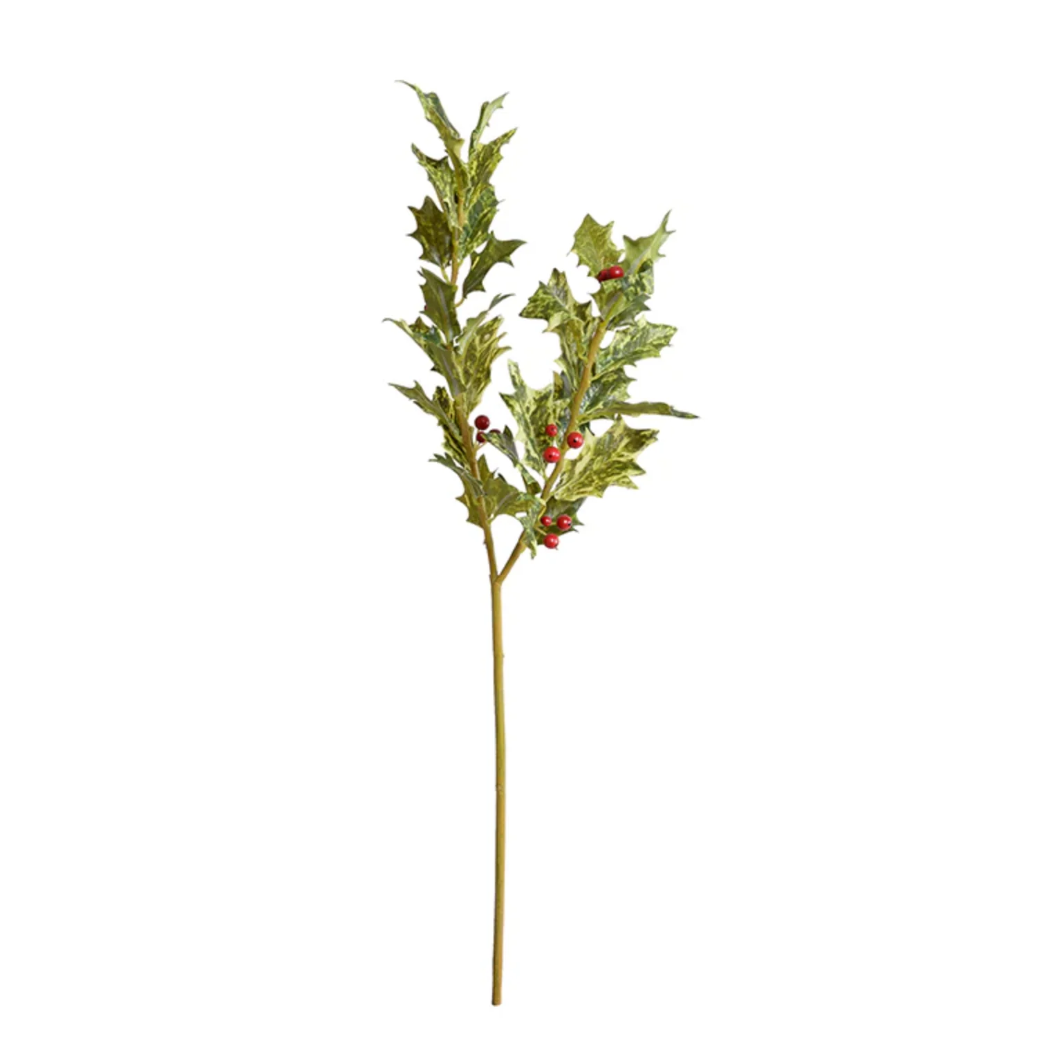 Holly Branch w/Red Berries - Image 1