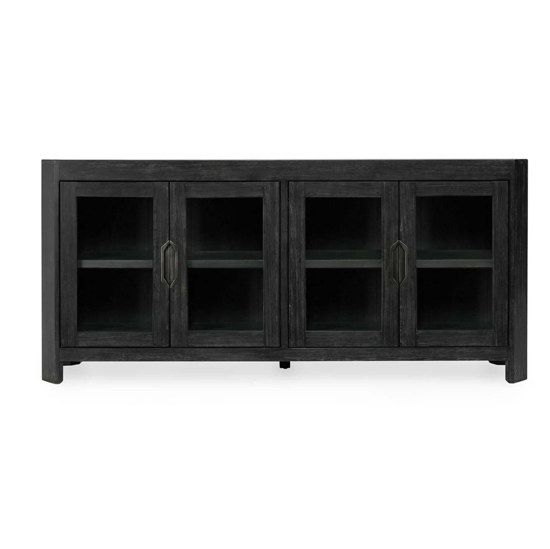 Macarthur Reclaimed Oak Cabinet Antique Black - Image 2