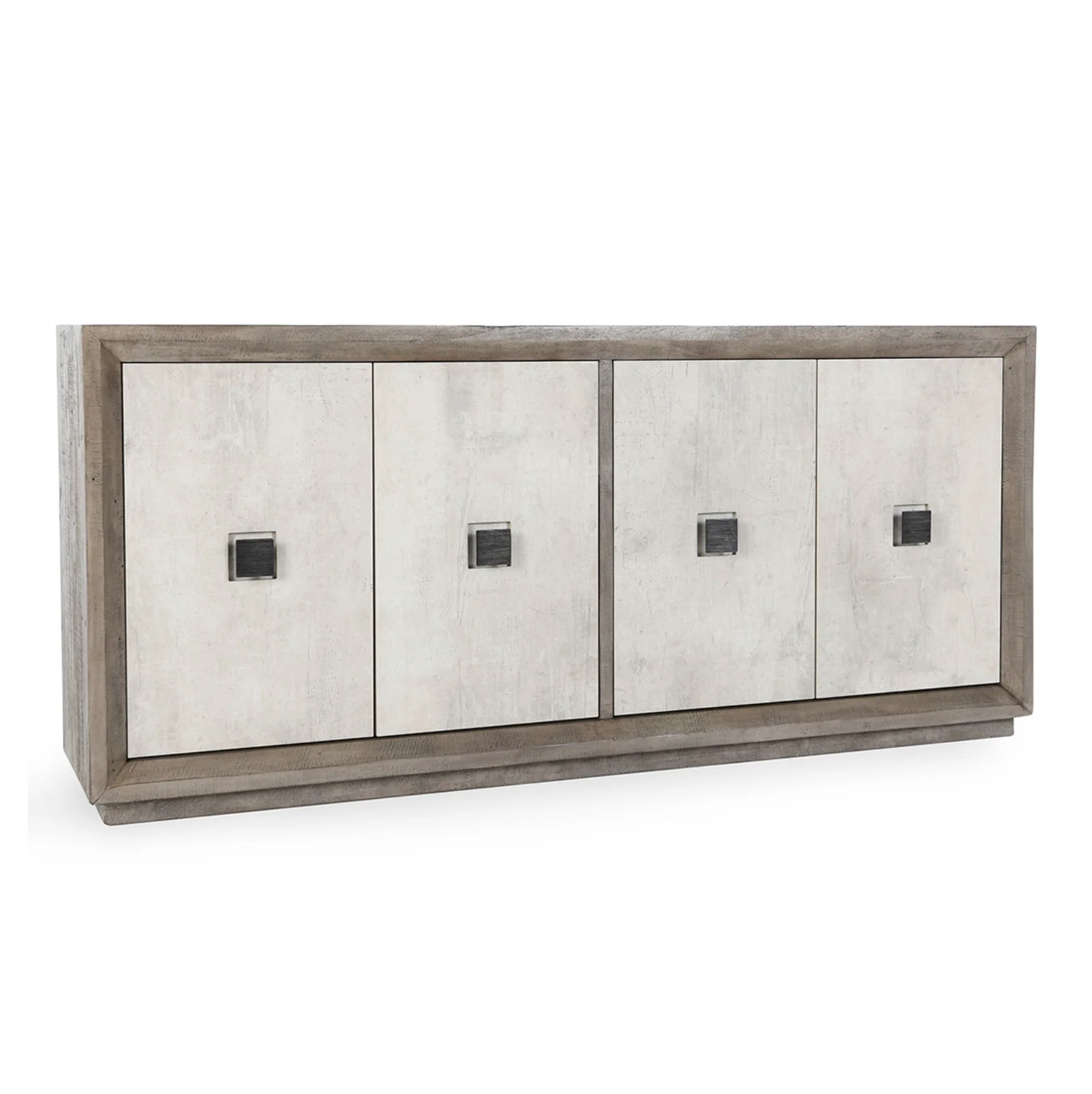 Denver Reclaimed Pine Cabinet Distressed Gray/Weathered Chalk