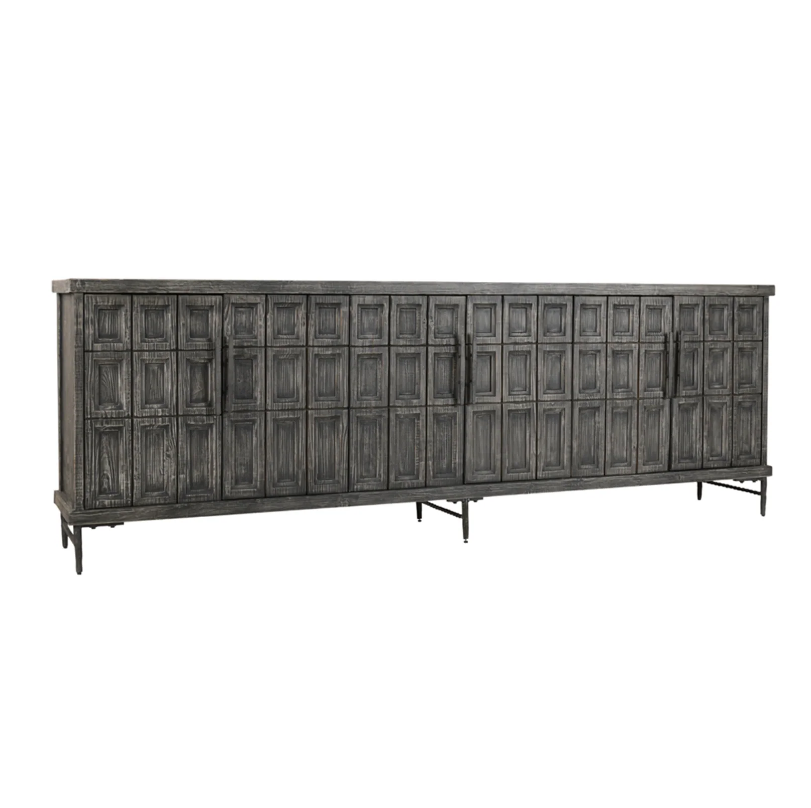 Willmark Reclaimed Pine Cabinet Timeworn Black