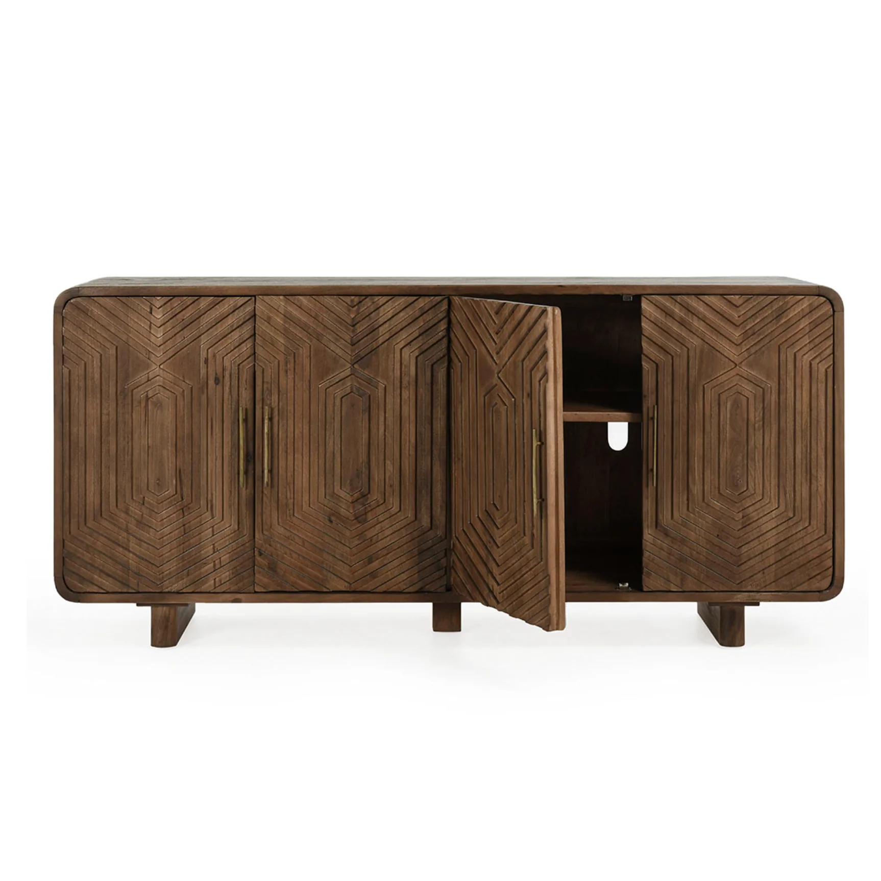 Holmes Mango Wood Buffet Artisan Brown - Image 3