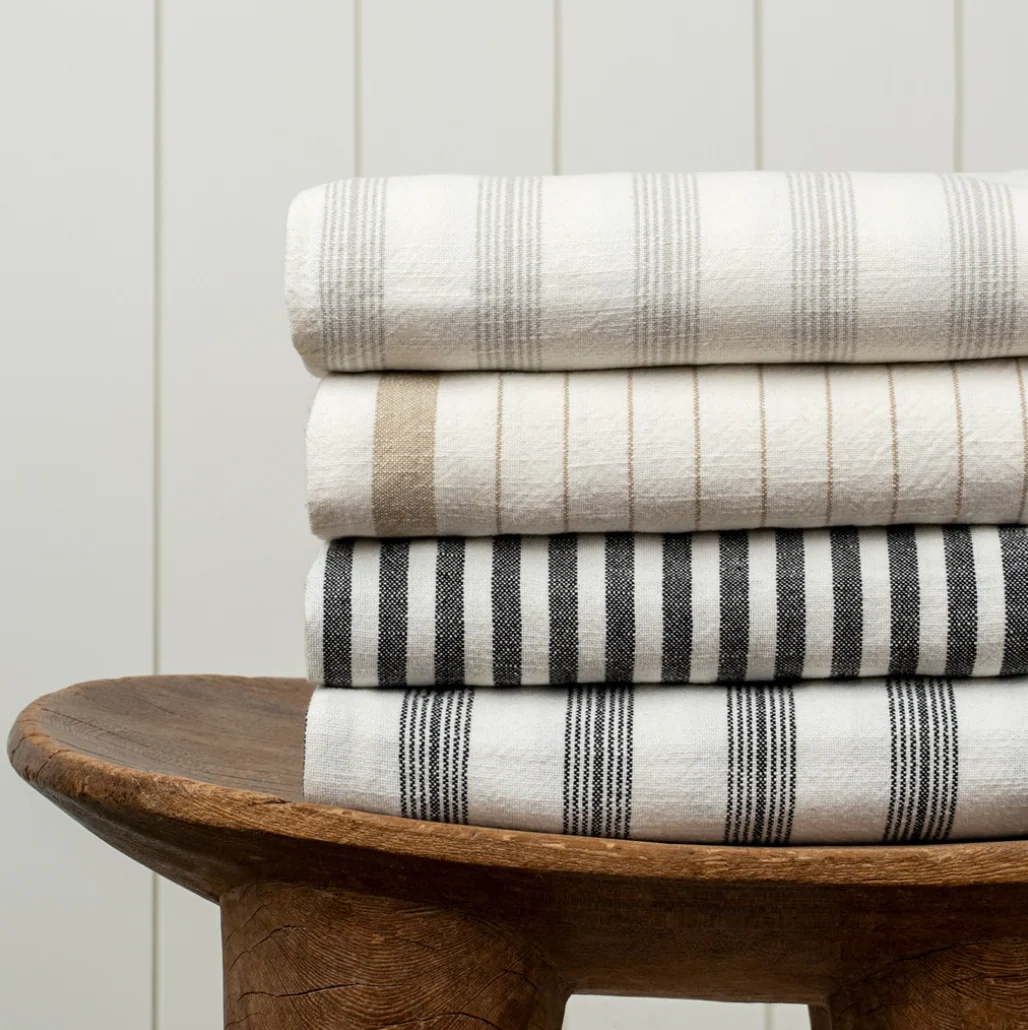 French Stripe Hammam Bath Towel - Image 2