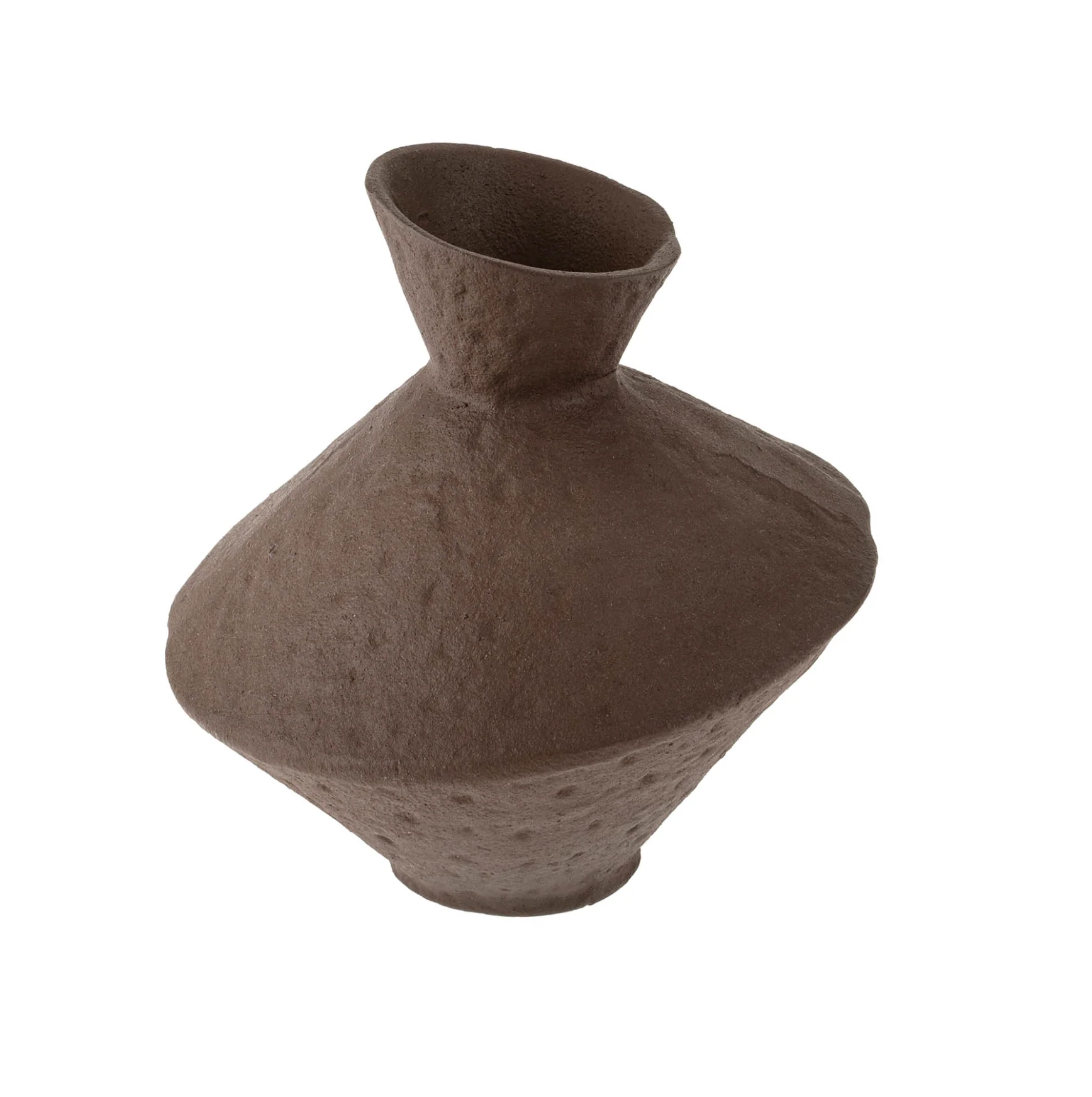 Brown Slant Vase - Image 1