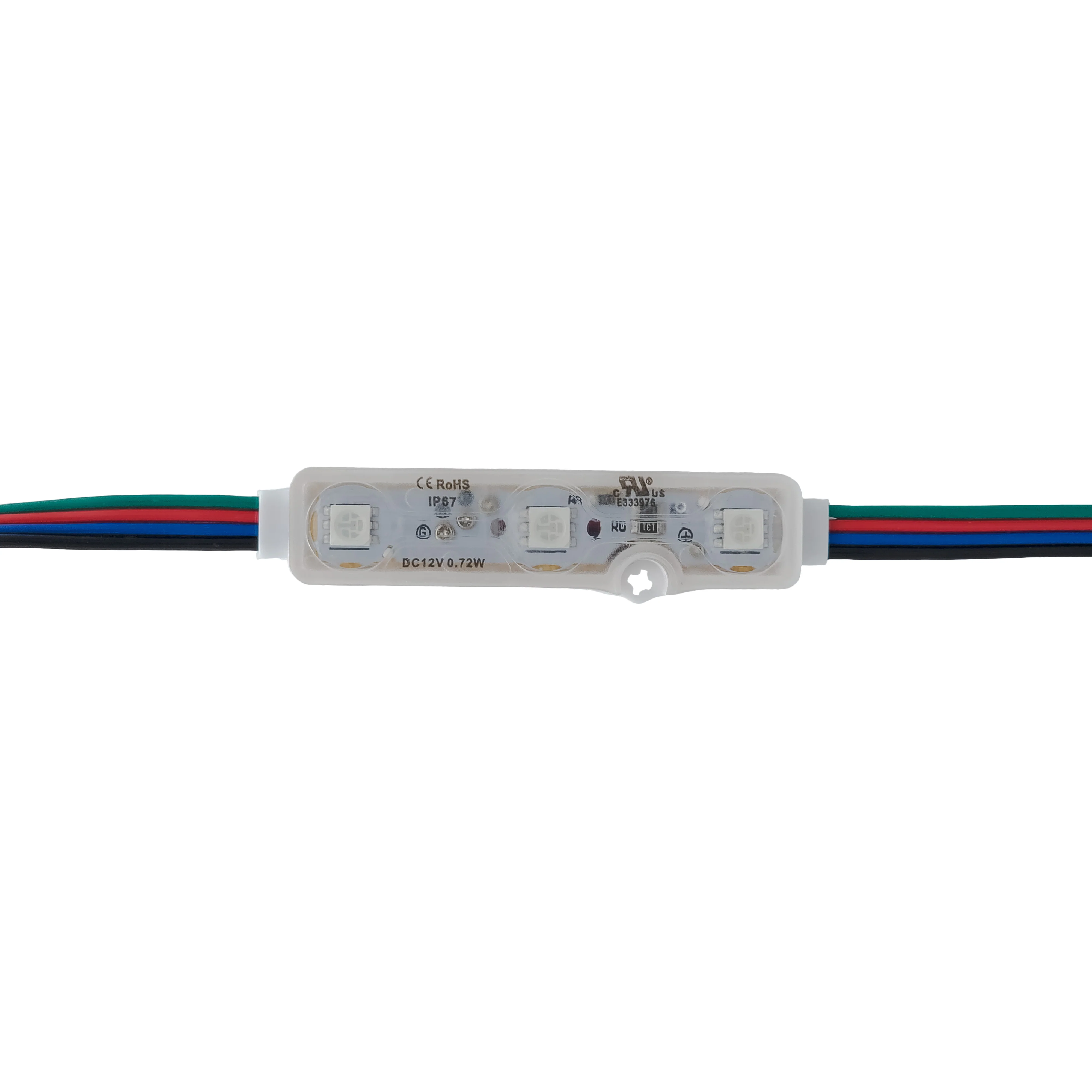 RGB LED Module 12VDC – 0.72W with LED Controller and Remote (Each Pack = 100 pcs) #381
