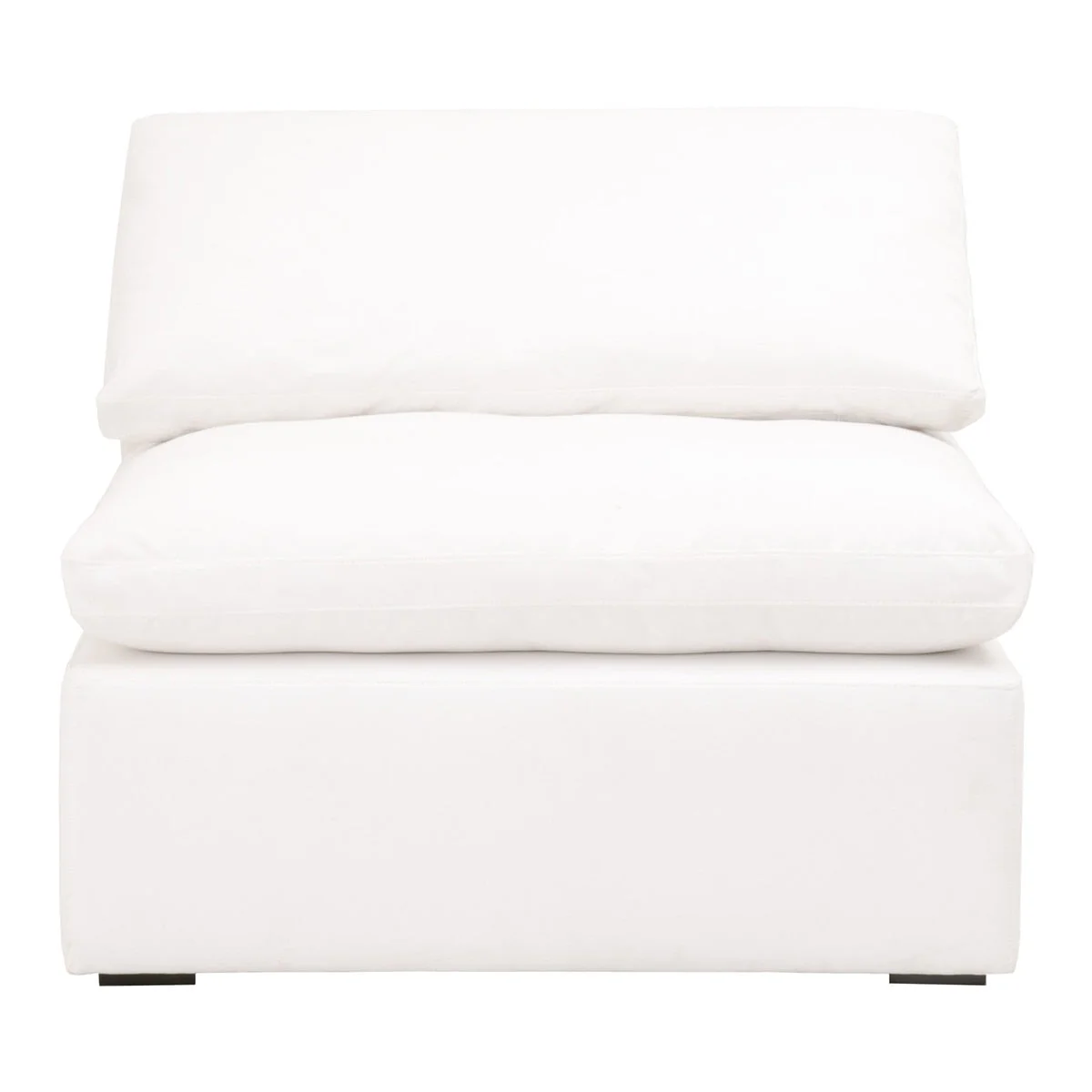 Sky Modular Armless Chair | LiveSmart Peyton Pearl - Image 1