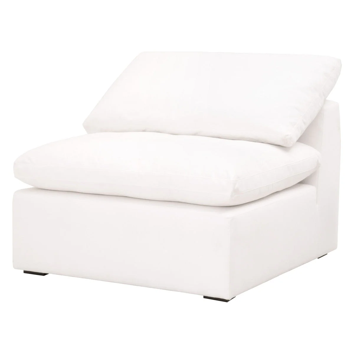 Sky Modular Armless Chair | LiveSmart Peyton Pearl - Image 2