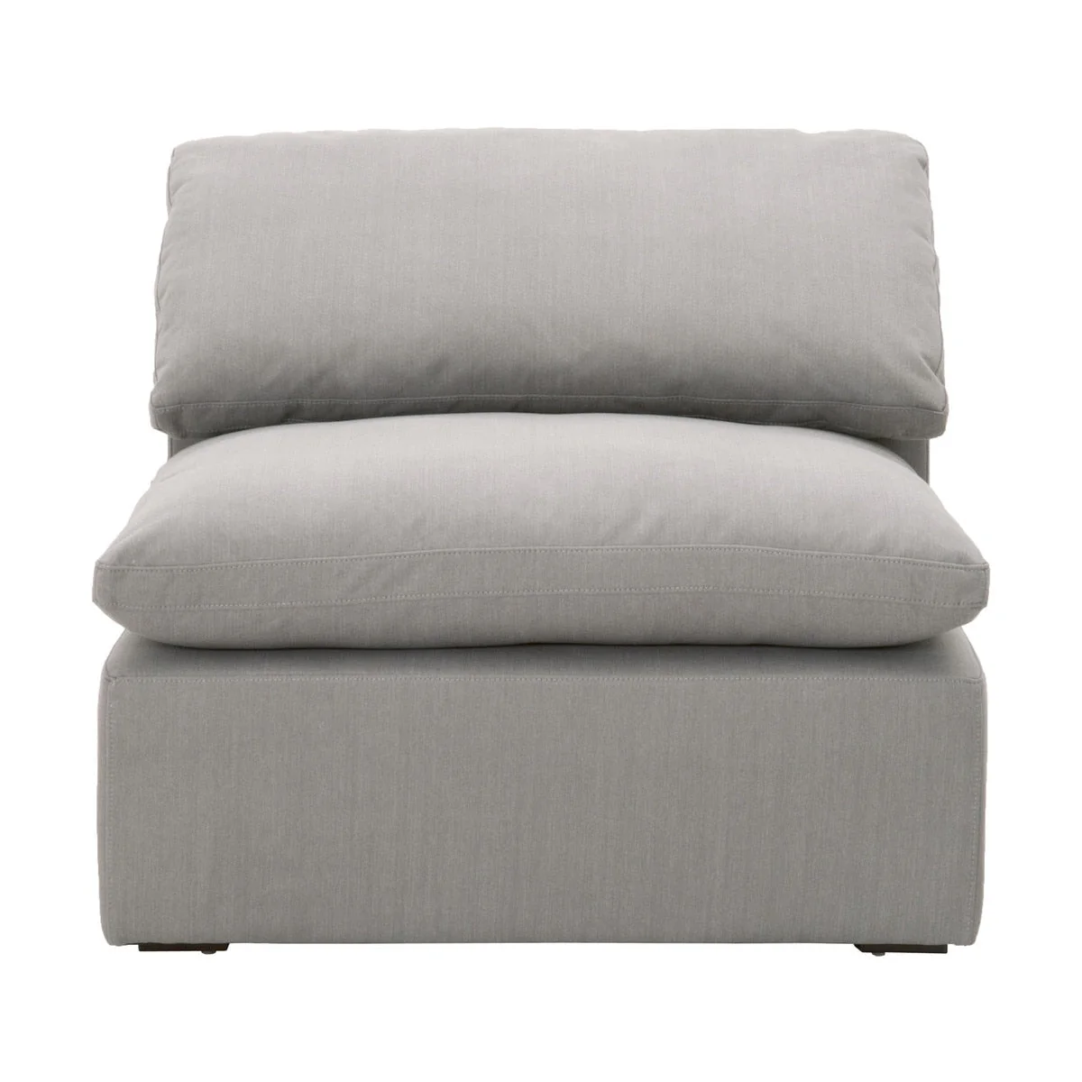 Sky Modular Armless Chair | LiveSmart Peyton Slate - Image 1