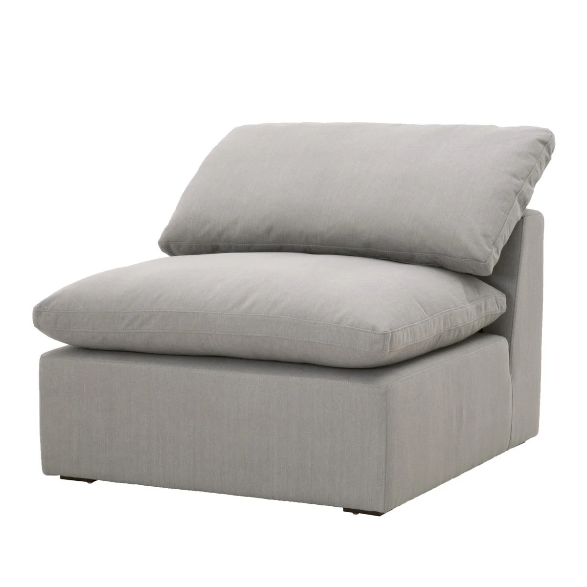 Sky Modular Armless Chair | LiveSmart Peyton Slate - Image 2