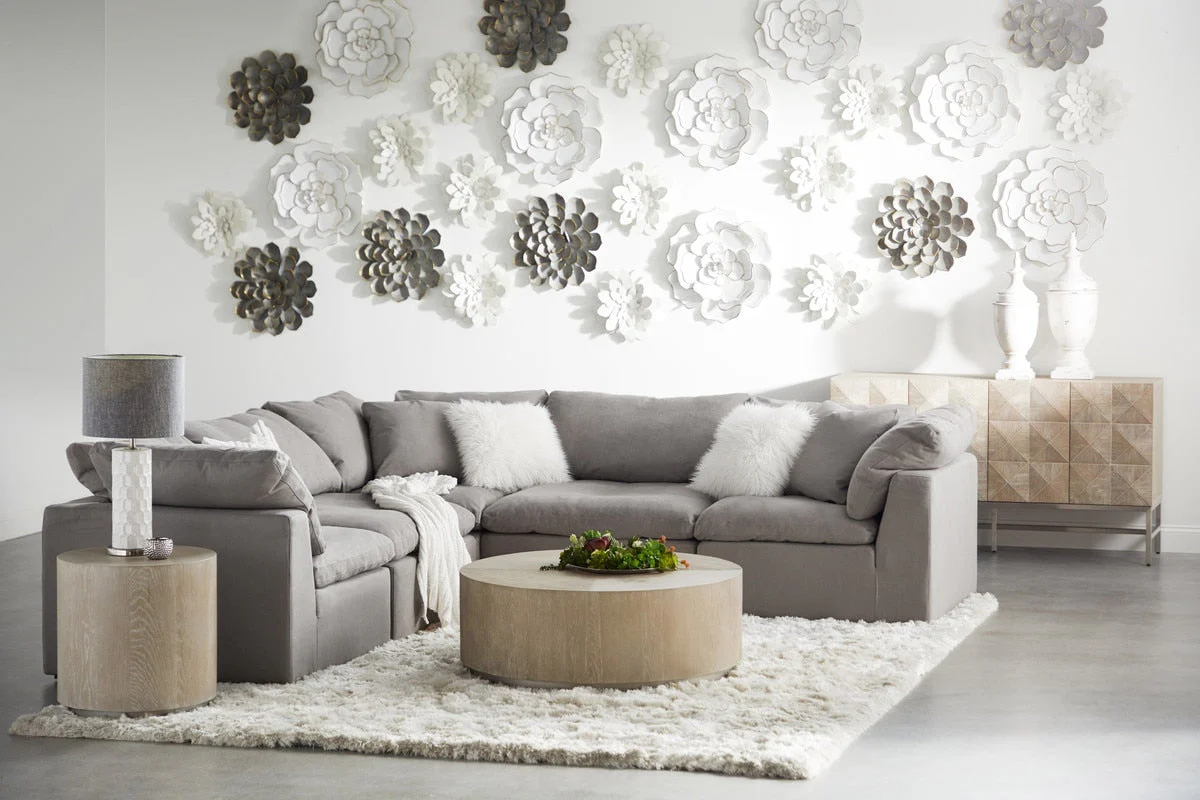 Sky Modular Armless Chair | LiveSmart Peyton Slate - Image 3