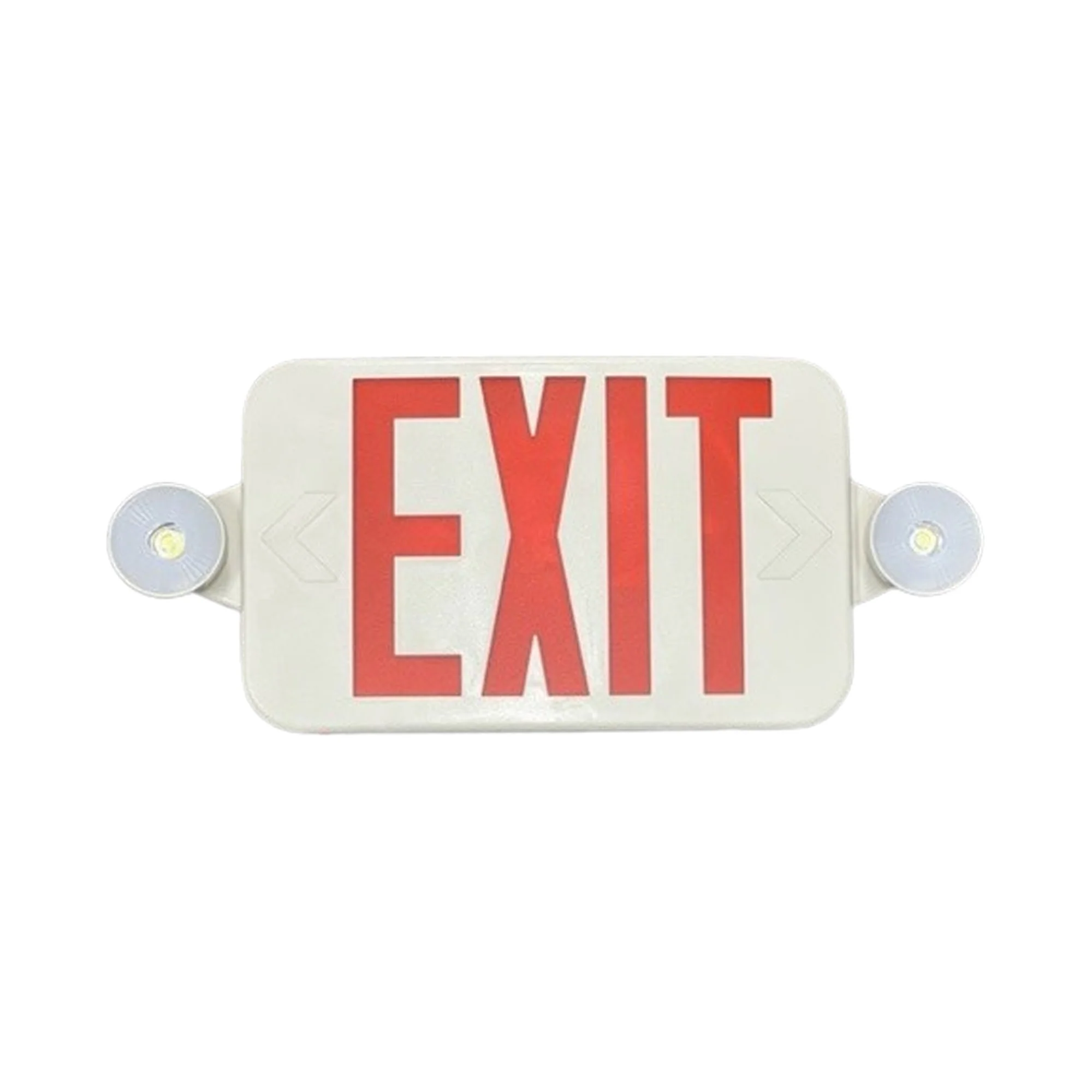 Slim Exit Emergency Combo with Backup Battery – Red Letters #353