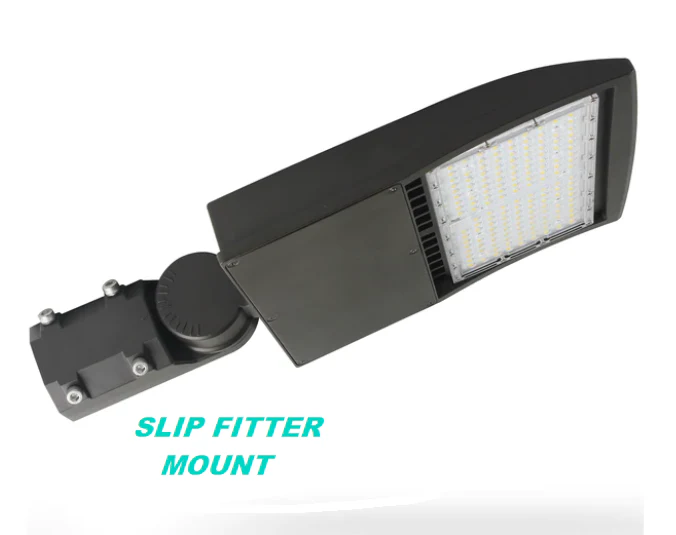 Slip Fitter Mount - Shoebox Light Mounting Bracket - Bronze - Image 2