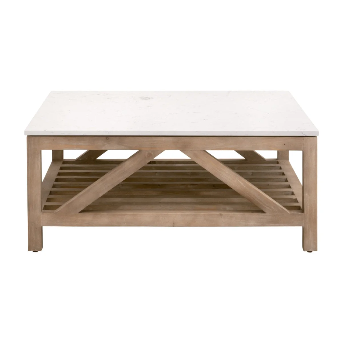 Spruce Square Coffee Table | Smoke Gray Pine - Image 2