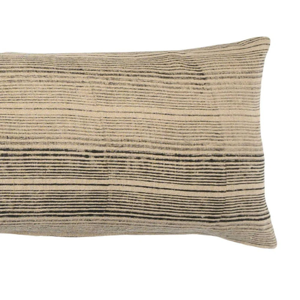 Stripes Shades of Noir Pillow - Image 2