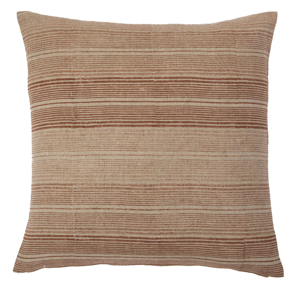 Stripes Shades of Saffron Pillow - Image 1