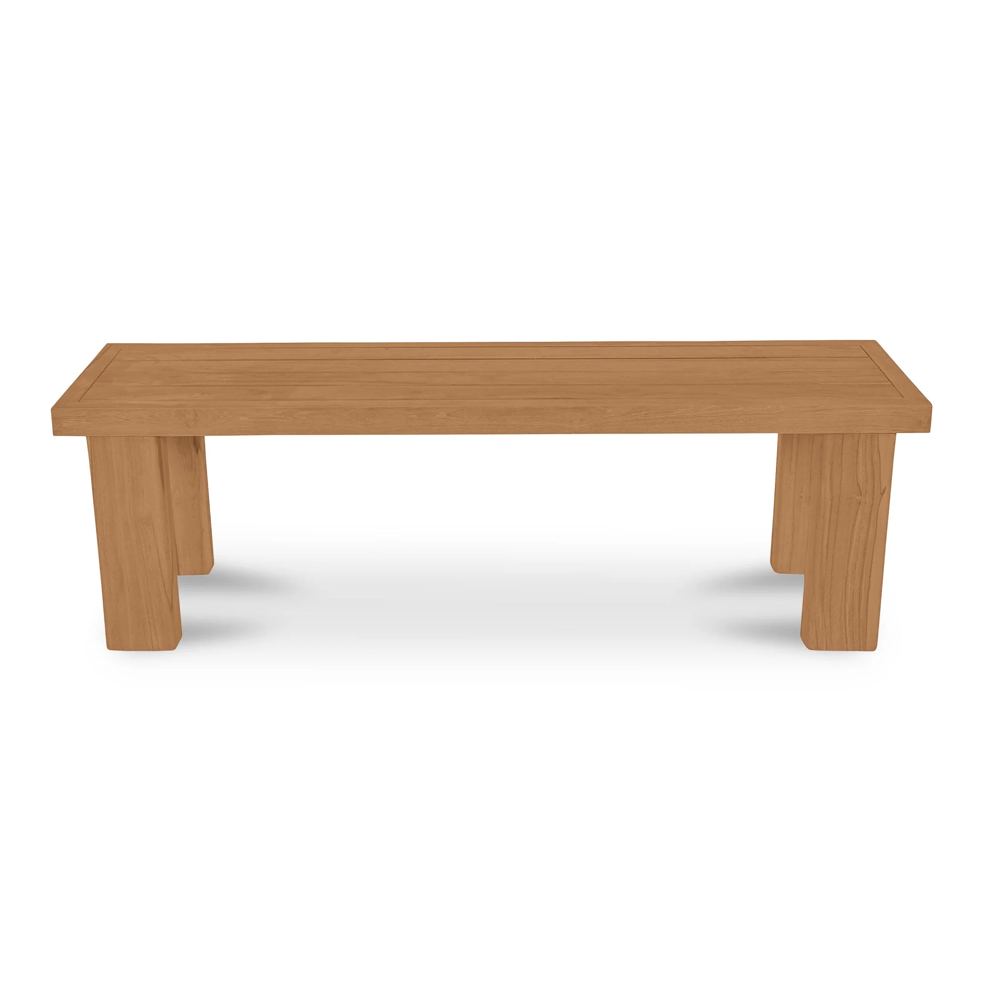 Marina Outdoor Dining Bench Natural - Image 1