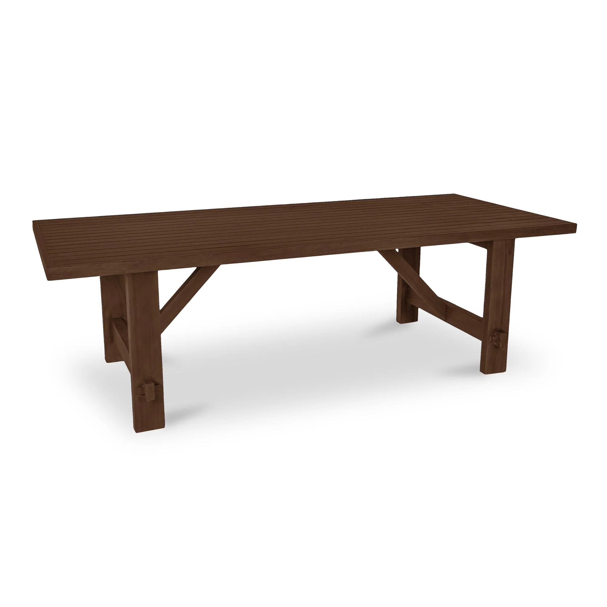 Esmond Outdoor Dining Table Brown - Image 2