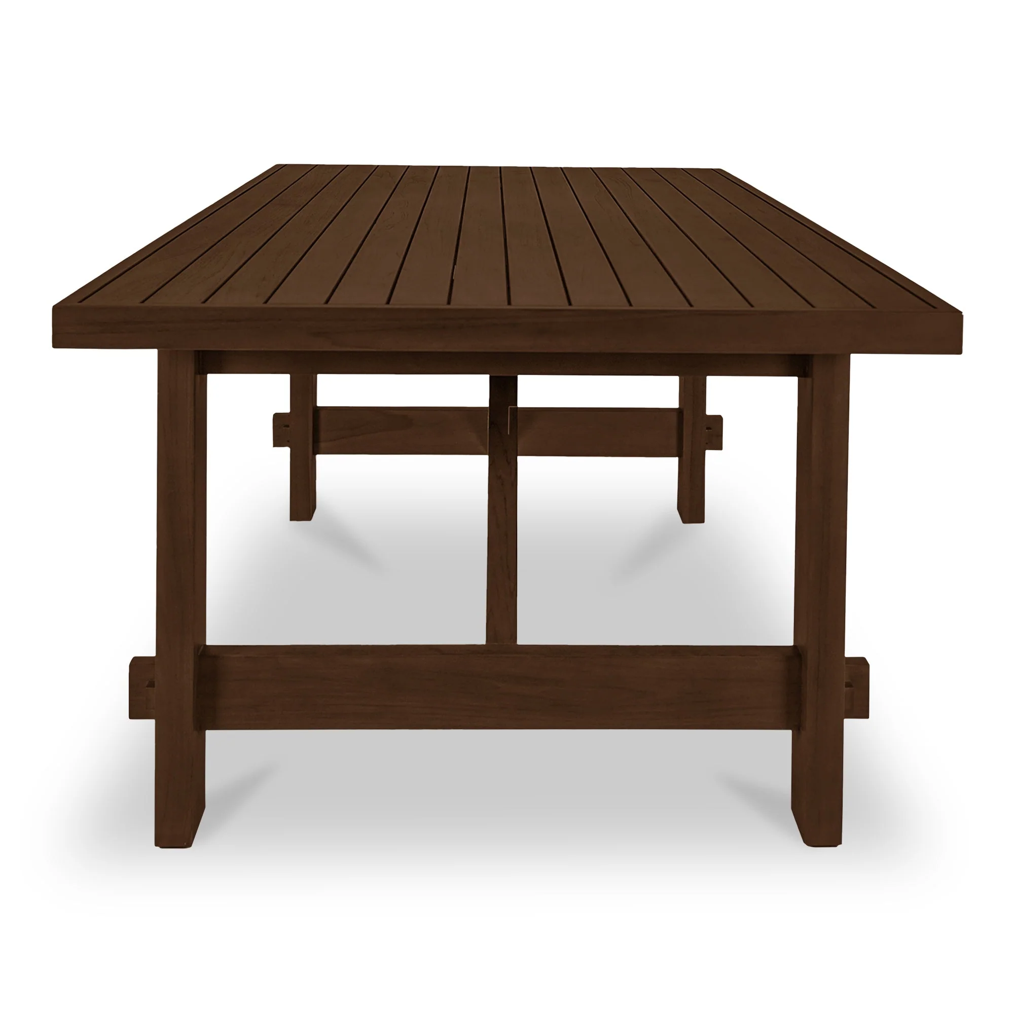 Esmond Outdoor Dining Table Brown - Image 3
