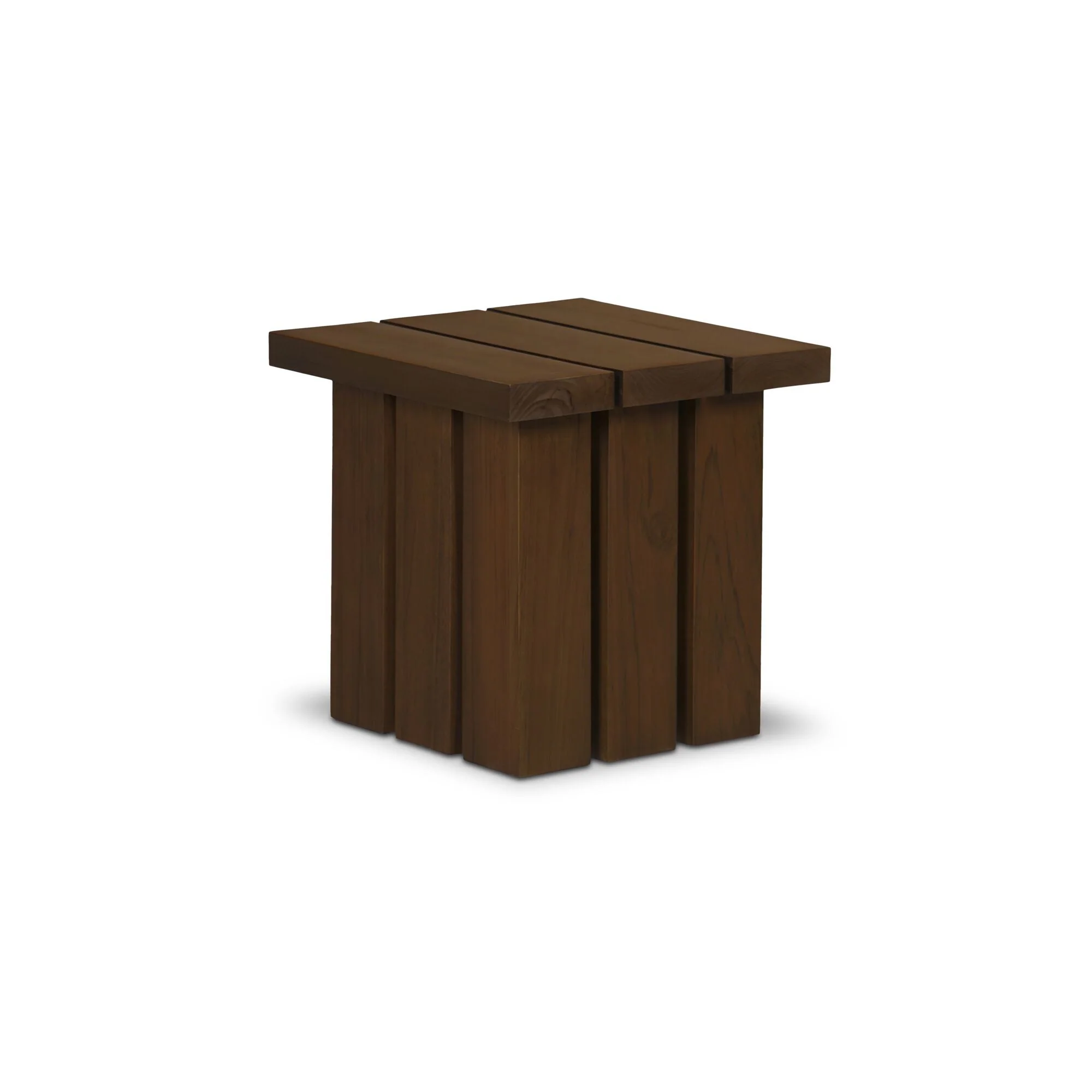 Denby Outdoor Side Table Brown - Image 2